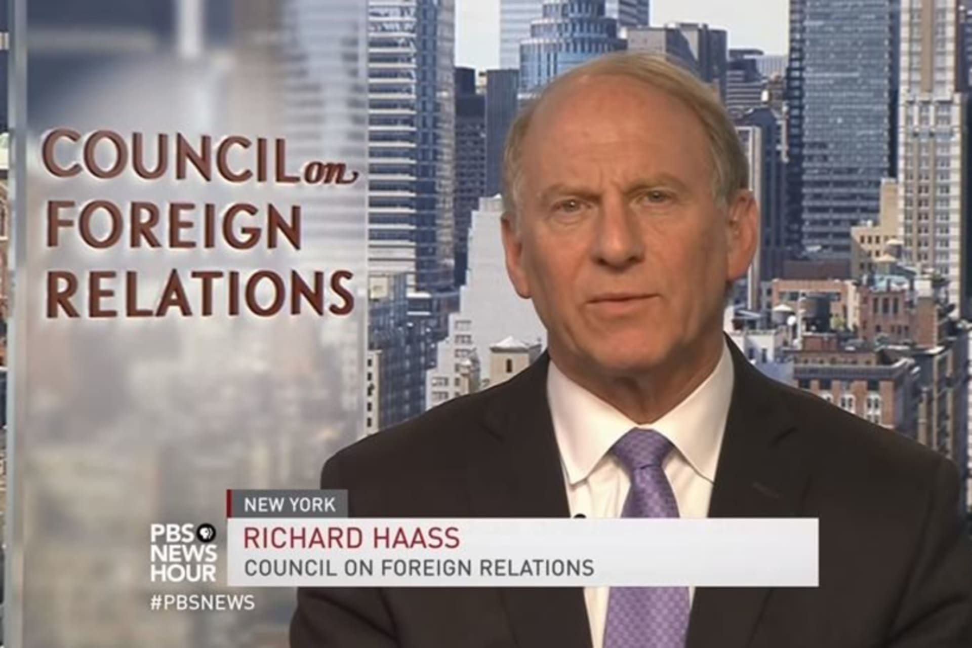 Haass on PBS 11.13.17