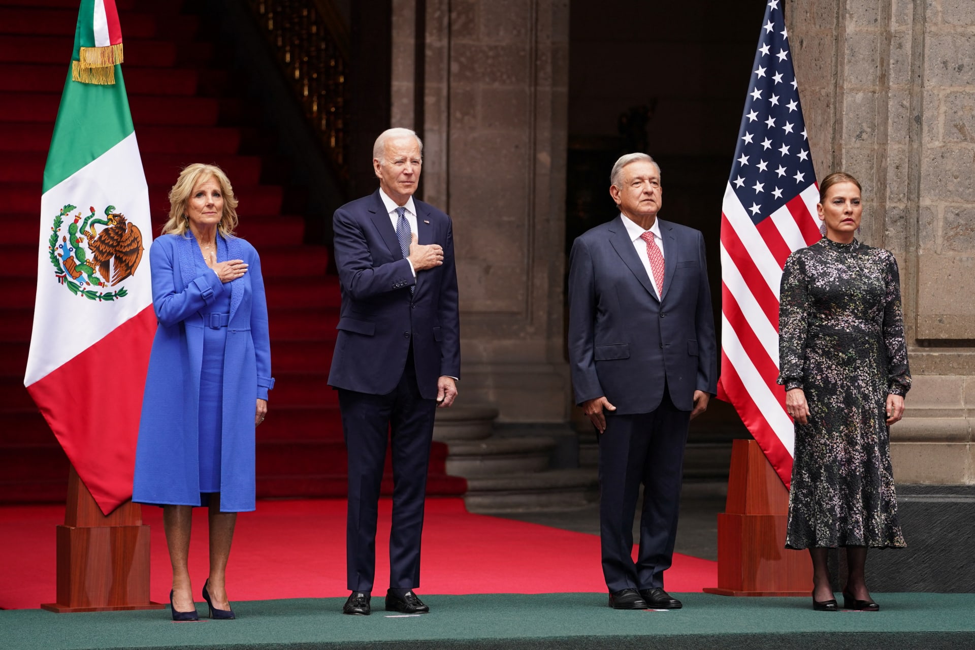 Photo of U.S. President Joe Biden and Mexican President Andres Manuel Lopez Obrador
