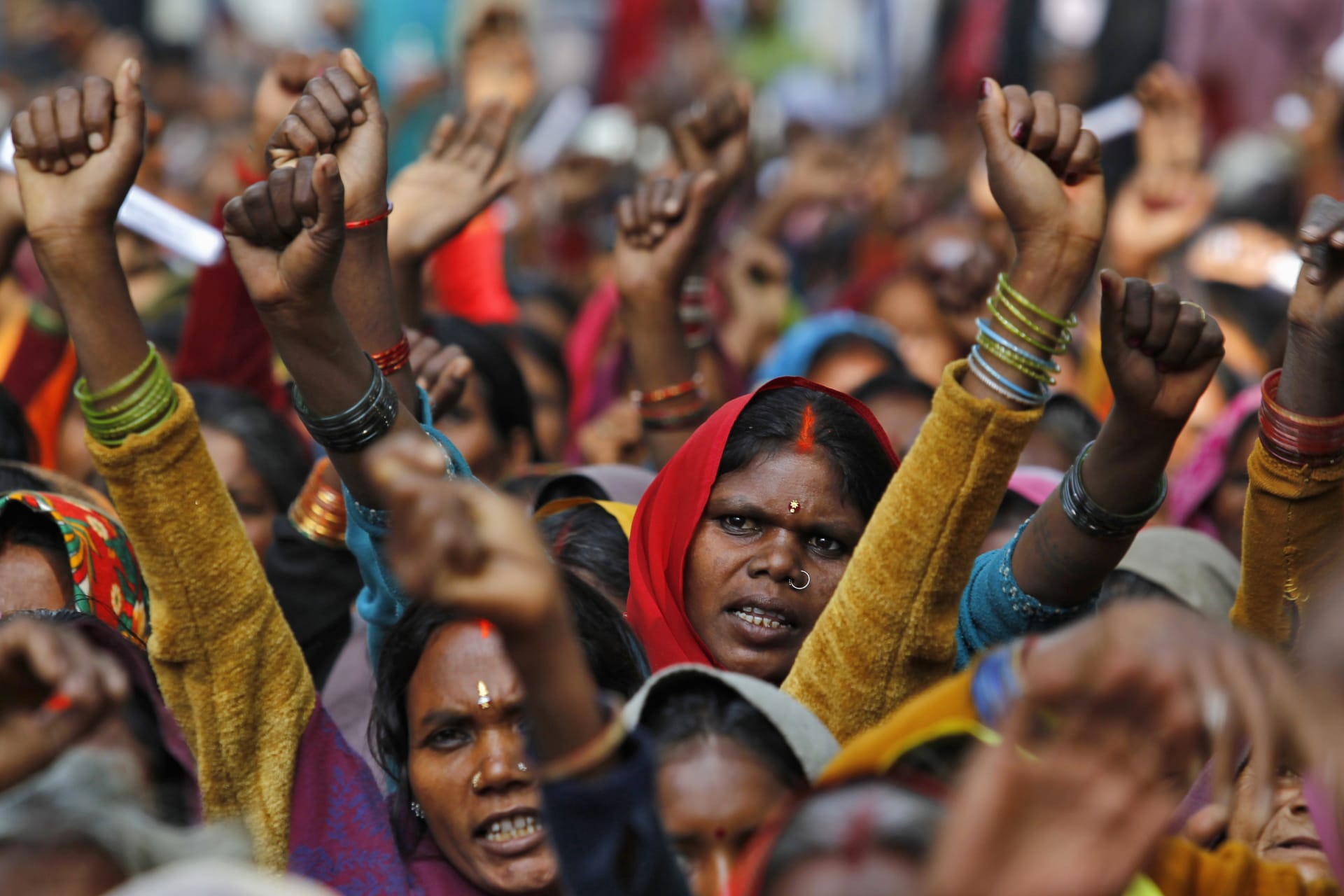<p>Hundreds of forest dwellers demanded the Indian government to place control of all the villages’ forest lands under the control of the village communities, free from the control of the government’s forest department.</p>