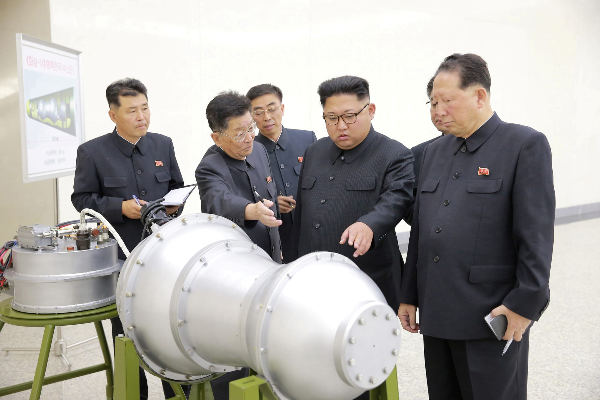 <p>FILE photo: North Korean leader Kim Jong Un provides guidance on a nuclear weapons program in this undated photo released by North Korea’s Korean Central News Agency (KCNA).</p>
