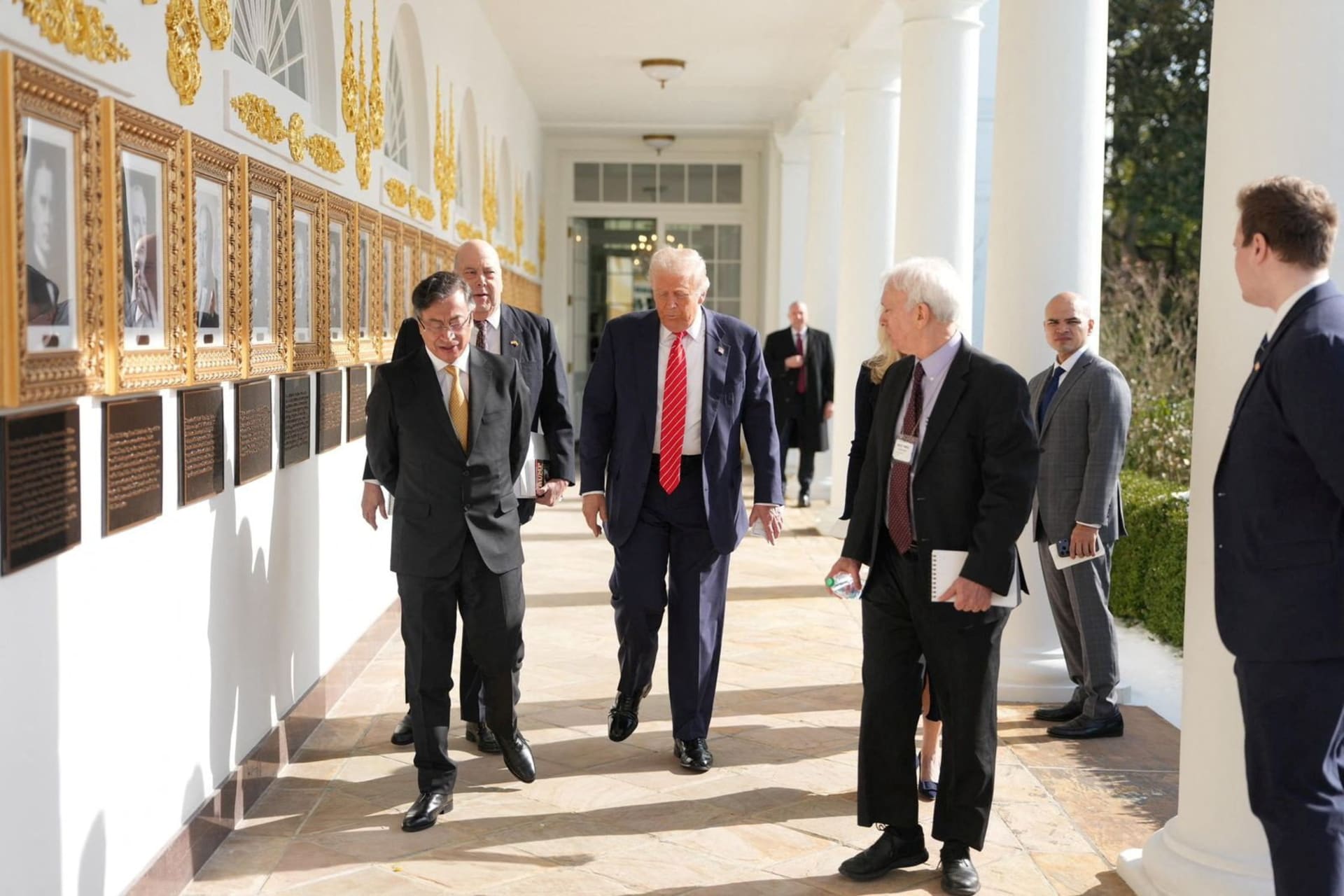U.S. President Donald Trump and Colombian President Gustavo Petro meet, in Washington D.C.