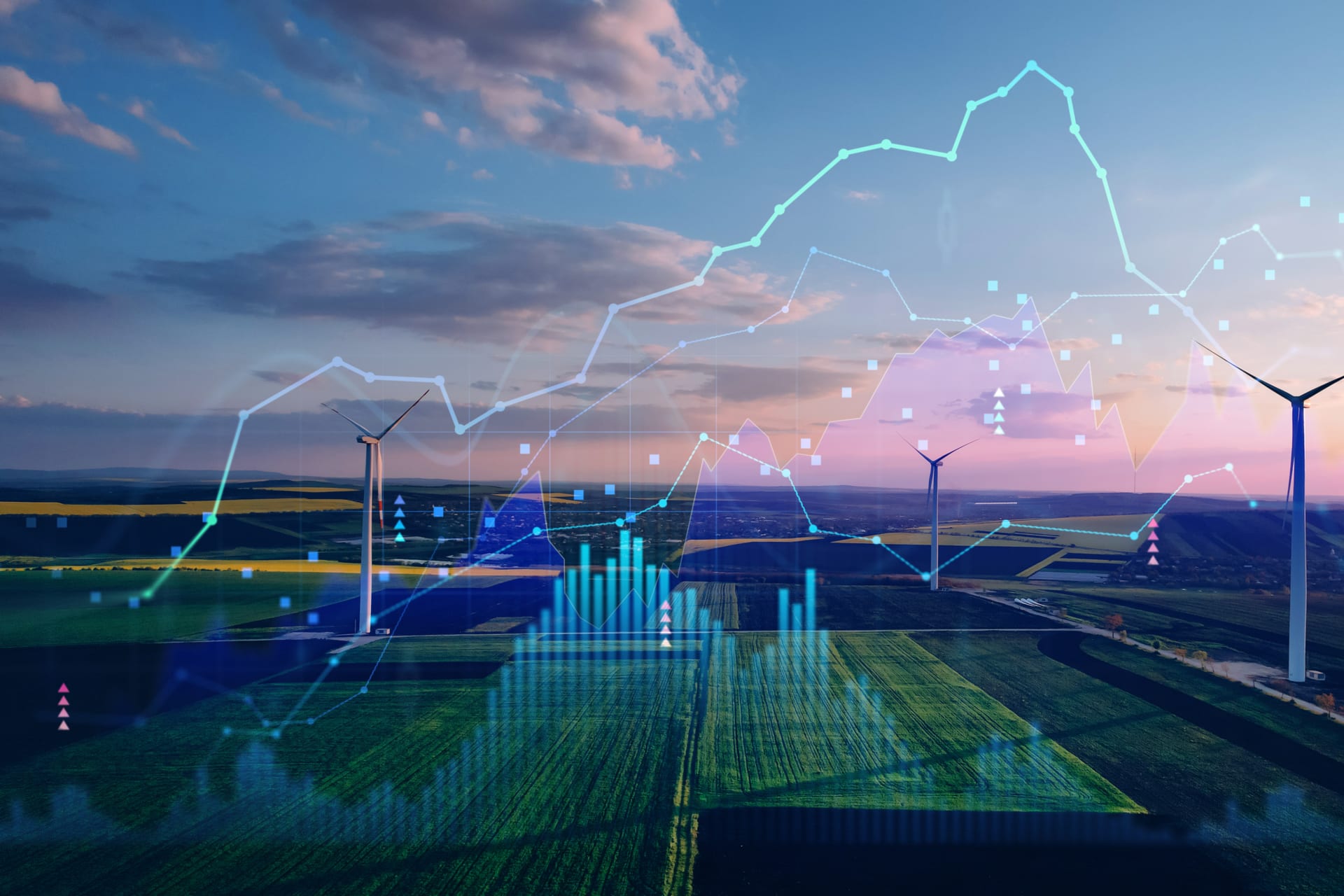 Green energy in full development.Increase in electricity prices on the world market.