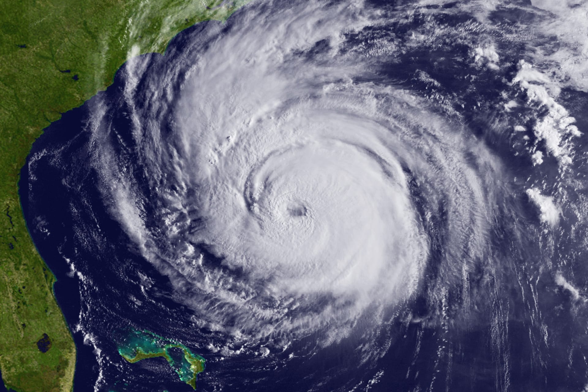 Handout satellite image shows Hurricane Earl off the SouthEastern coast of the United States