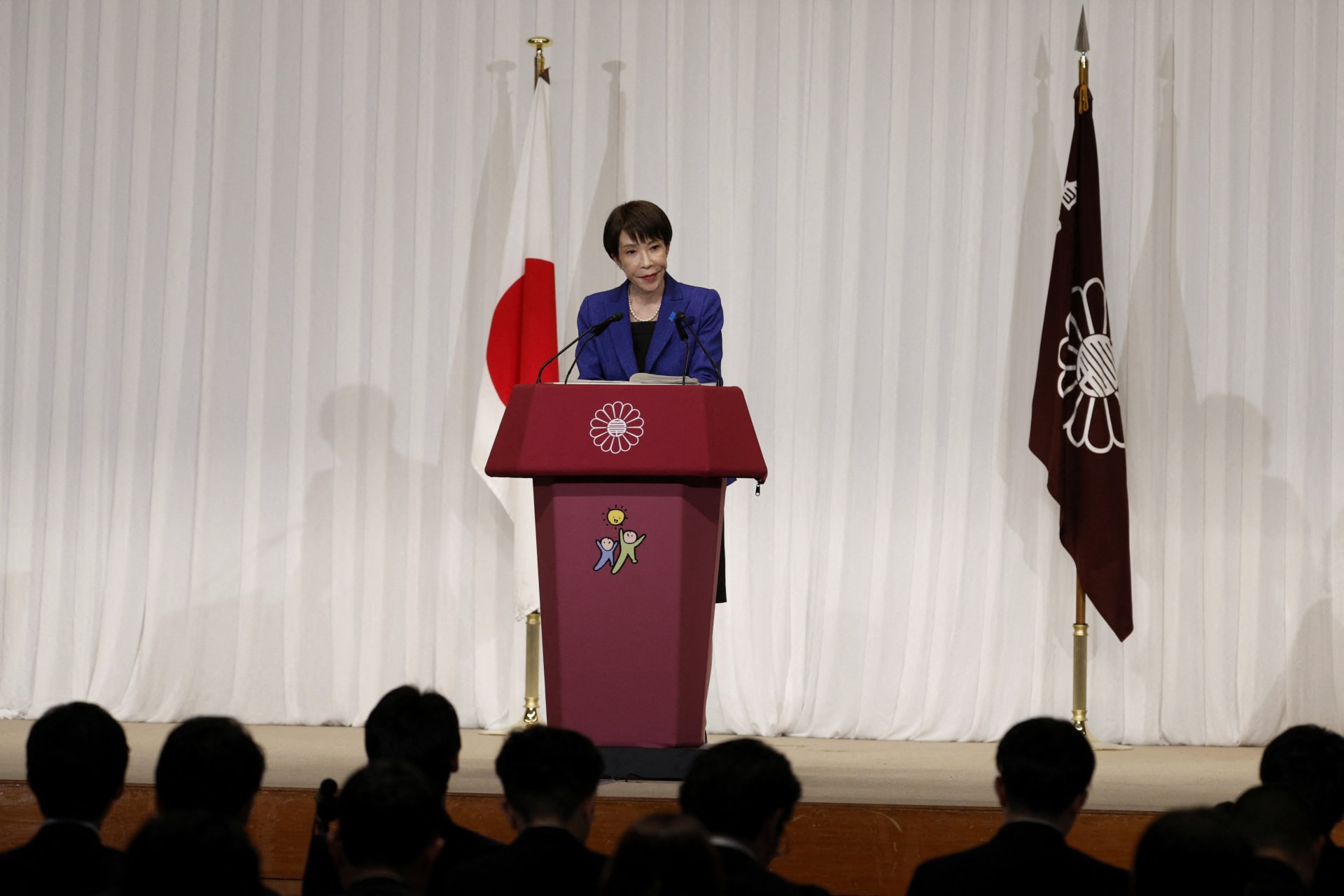 Japanese PM Takaichi holds a press conference in Tokyo