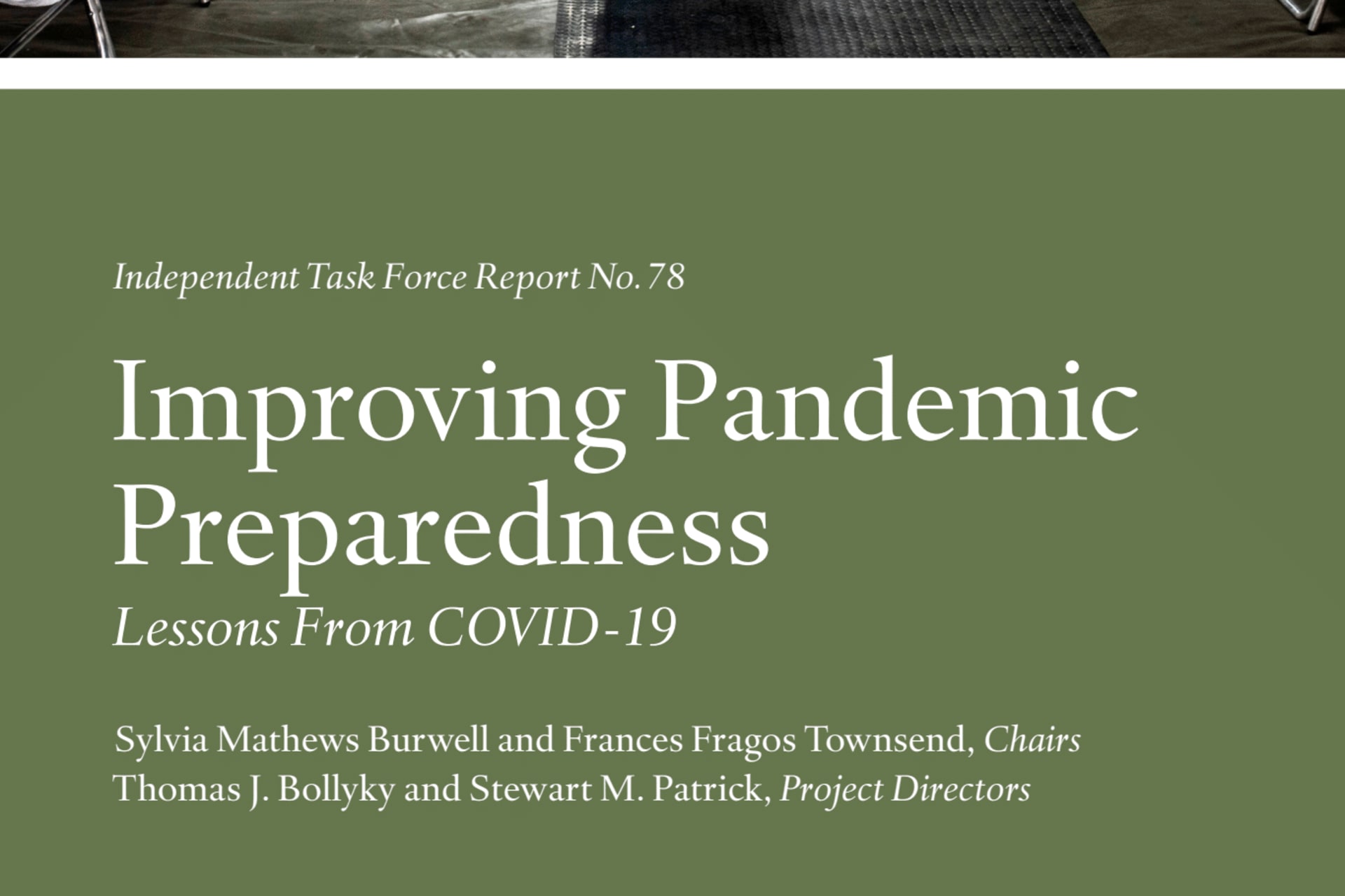 Pandemic Preparedness Cover Image.
