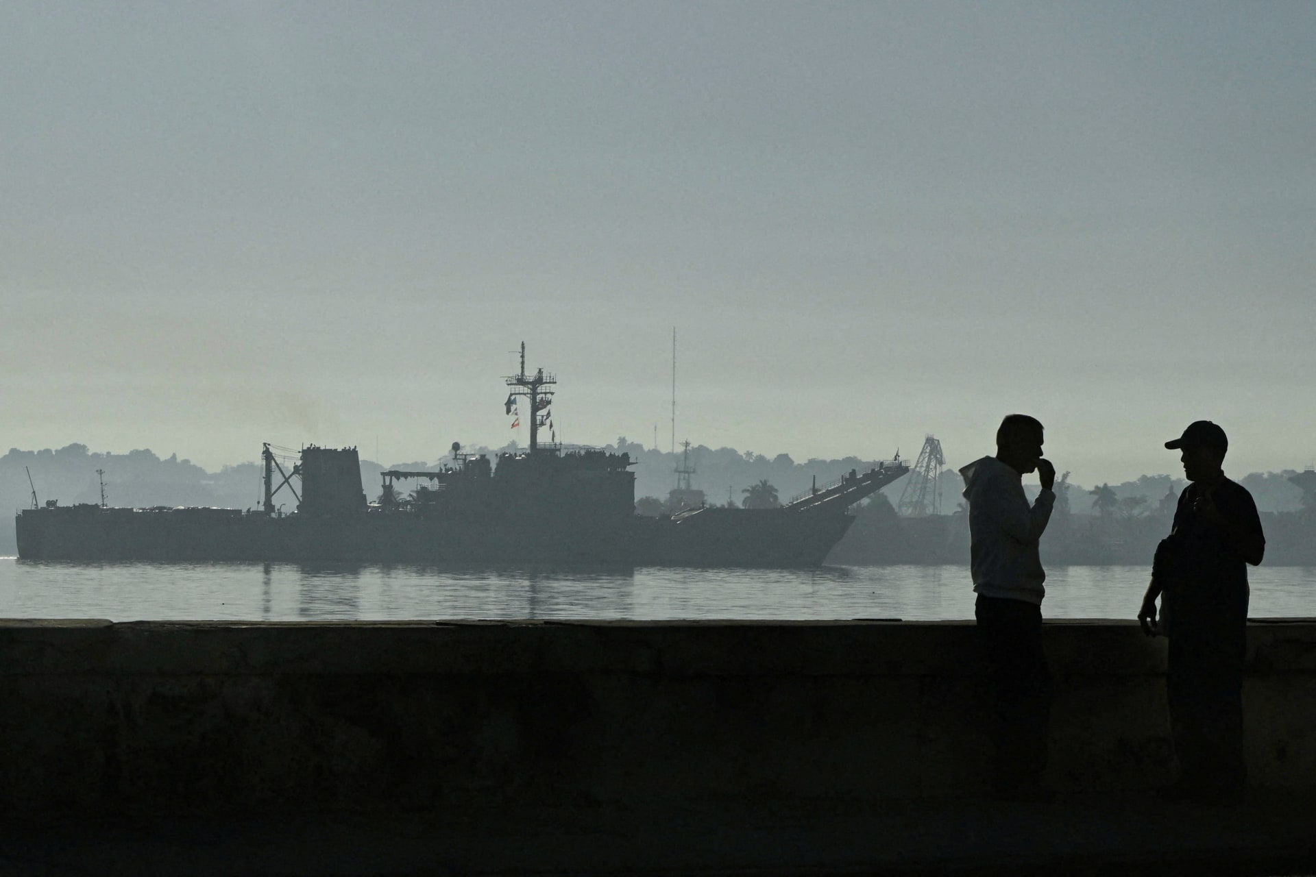 The Mexican-flagged ship Papaloapan carries humanitarian aid into Havana Bay days after the Cuban government announced strict rationing measures in response to the U.S. effort to halt oil shipments to the island, February 12, 2026.