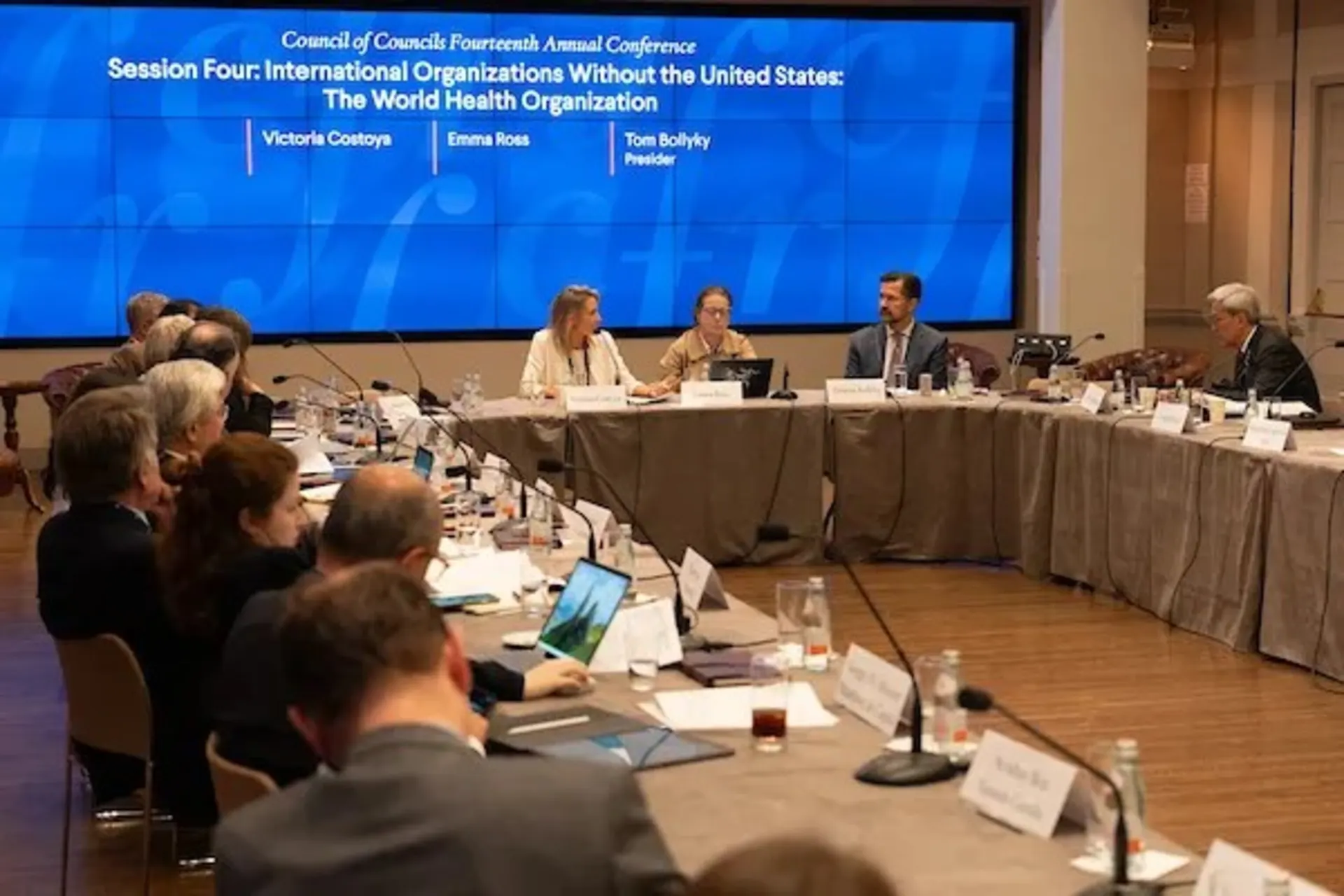 Image of members at the Council of Councils 14th conference roundtable