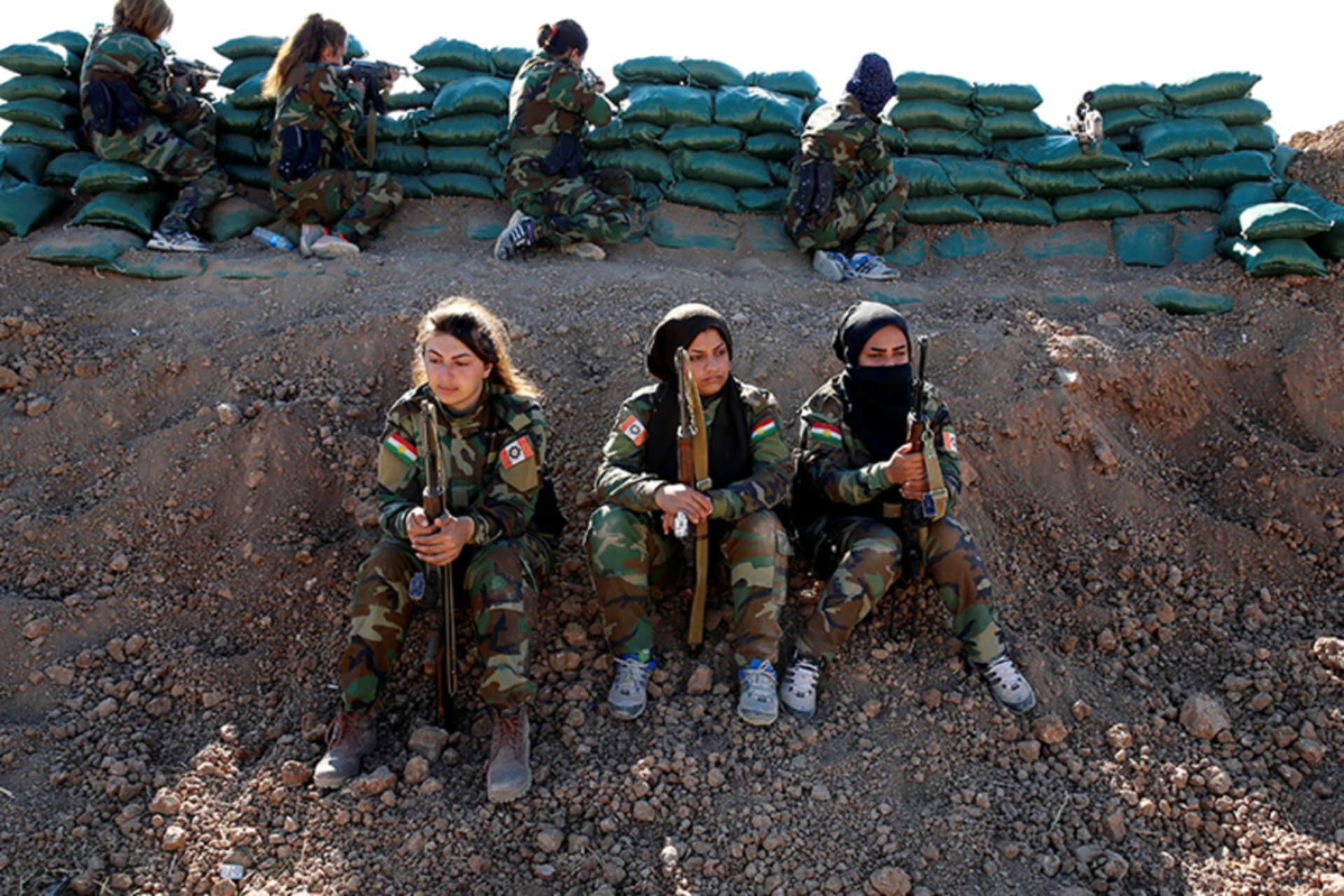 Iranian-Kurdish female fighters