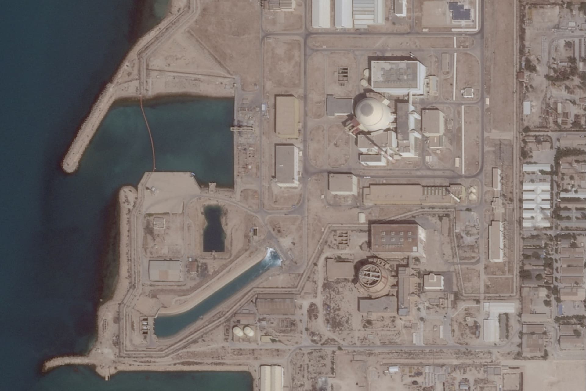 <p>Satellite image shows the Bushehr Nuclear Power Plant, in Bushehr Province, Iran, May 26, 2025. </p>
