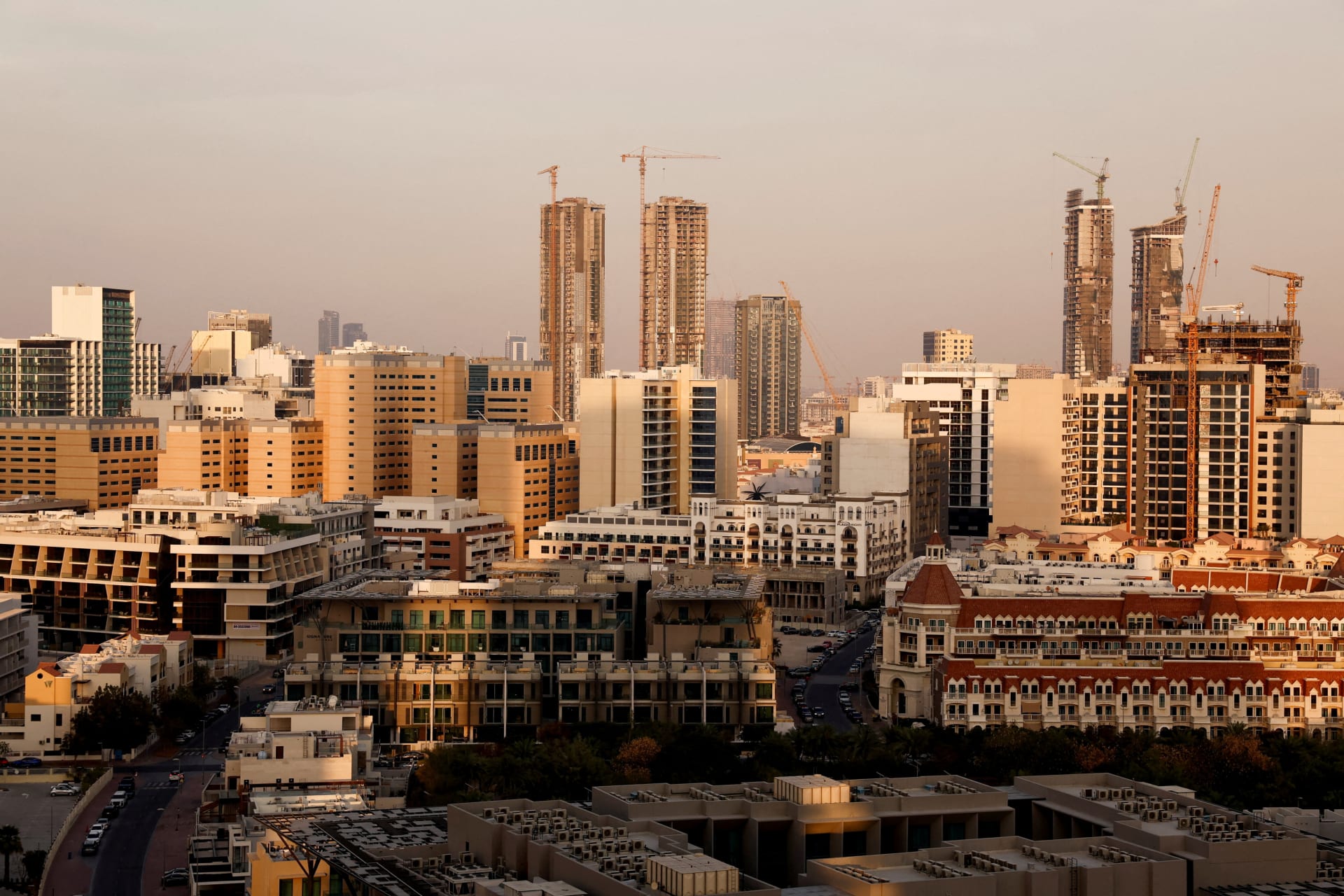 FILE PHOTO: A general view of buildings and and construction cranes, amid the U.S.-Israel conflict with Iran, in Dubai