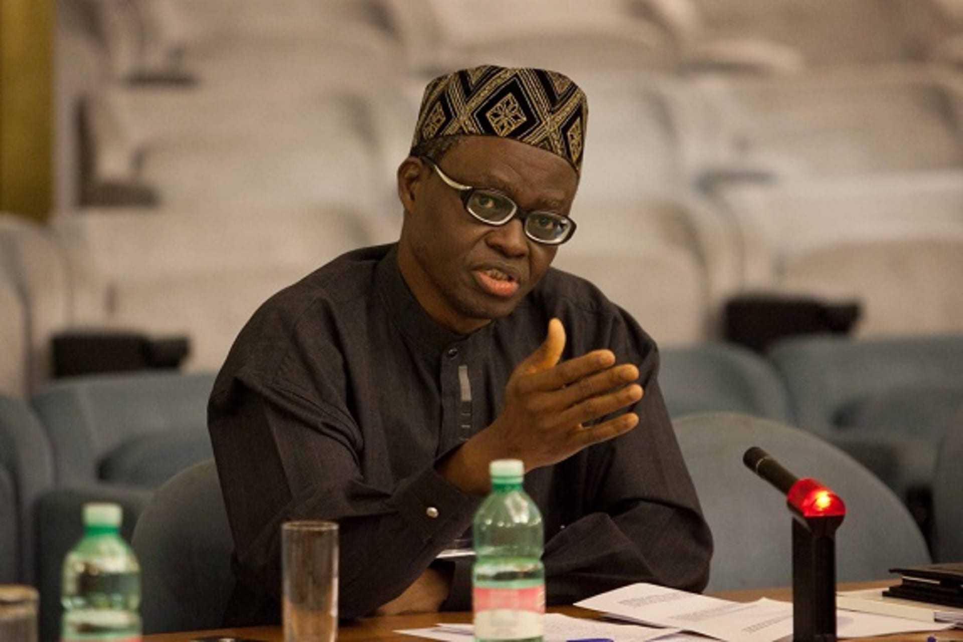 <p>Bola Akinterinwa (Director-General of the Nigerian Institute of International Affairs) participates in a session during the CoC Third Regional Conference (Leonardo Puccini).</p>
