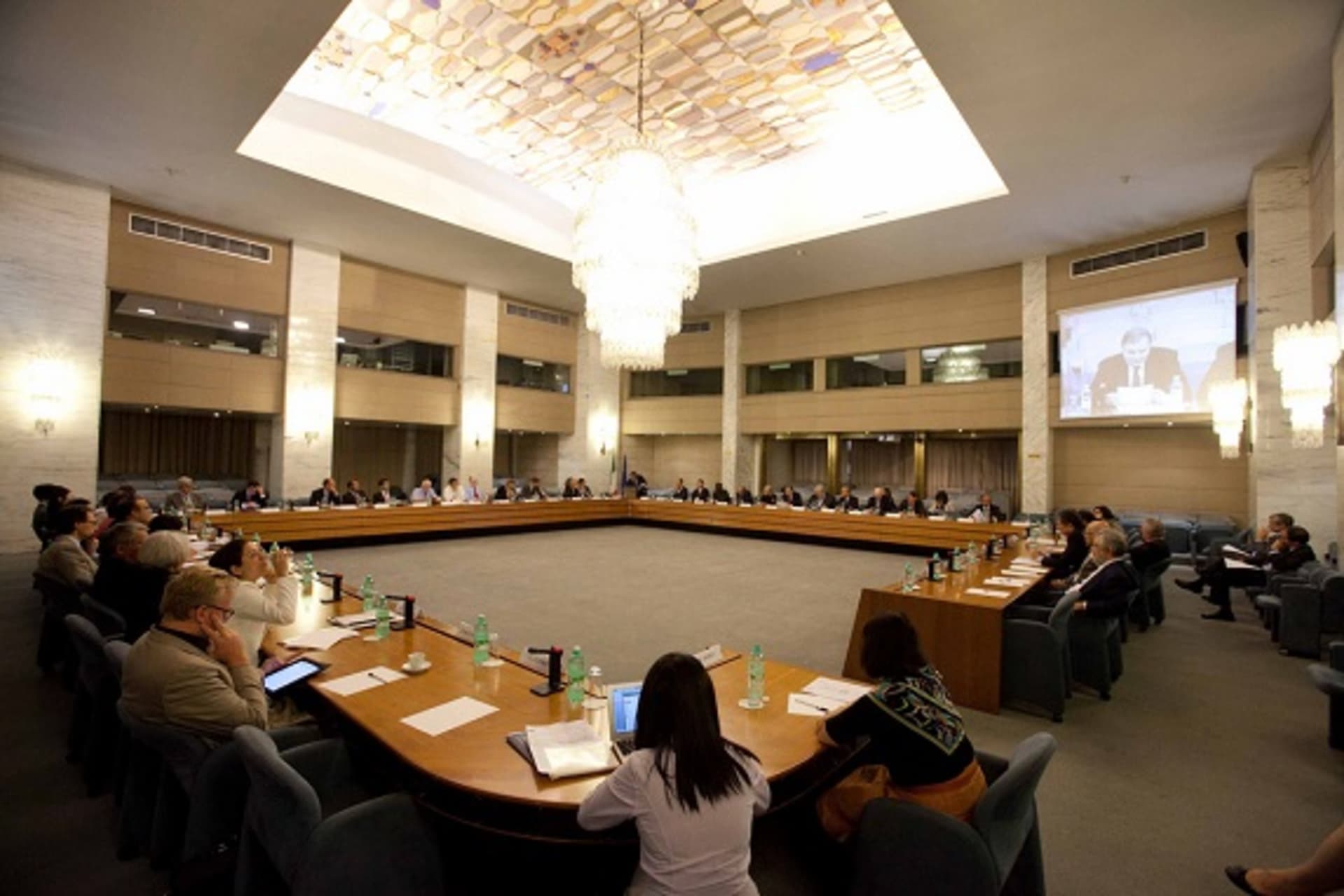 <p>Participants gather in the Italian Ministry of Foreign Affairs for the CoC Third Regional Conference (Leonardo Puccini).</p>

