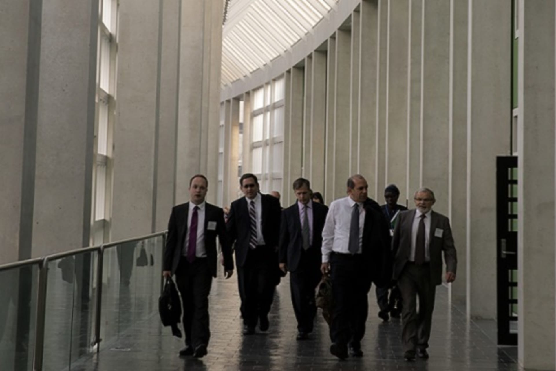 <p>Participants walk to a session at the Council of Councils Sixth Regional Conference in Ottawa (Kris Young).</p>