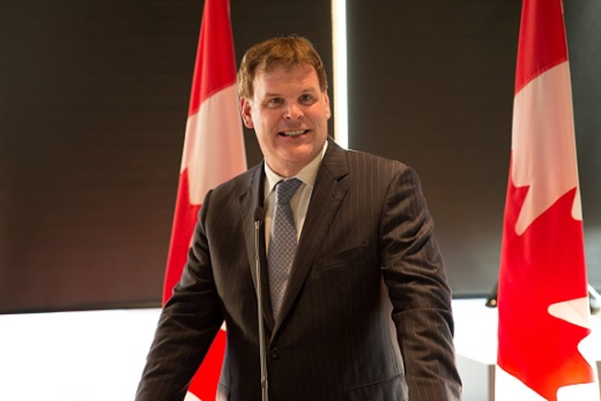 <p>Hon. John Baird, Canadian Minister of Foreign Affairs, addresses participants at the Council of Councils Sixth Regional Conference in Ottawa (Kris Young).</p>