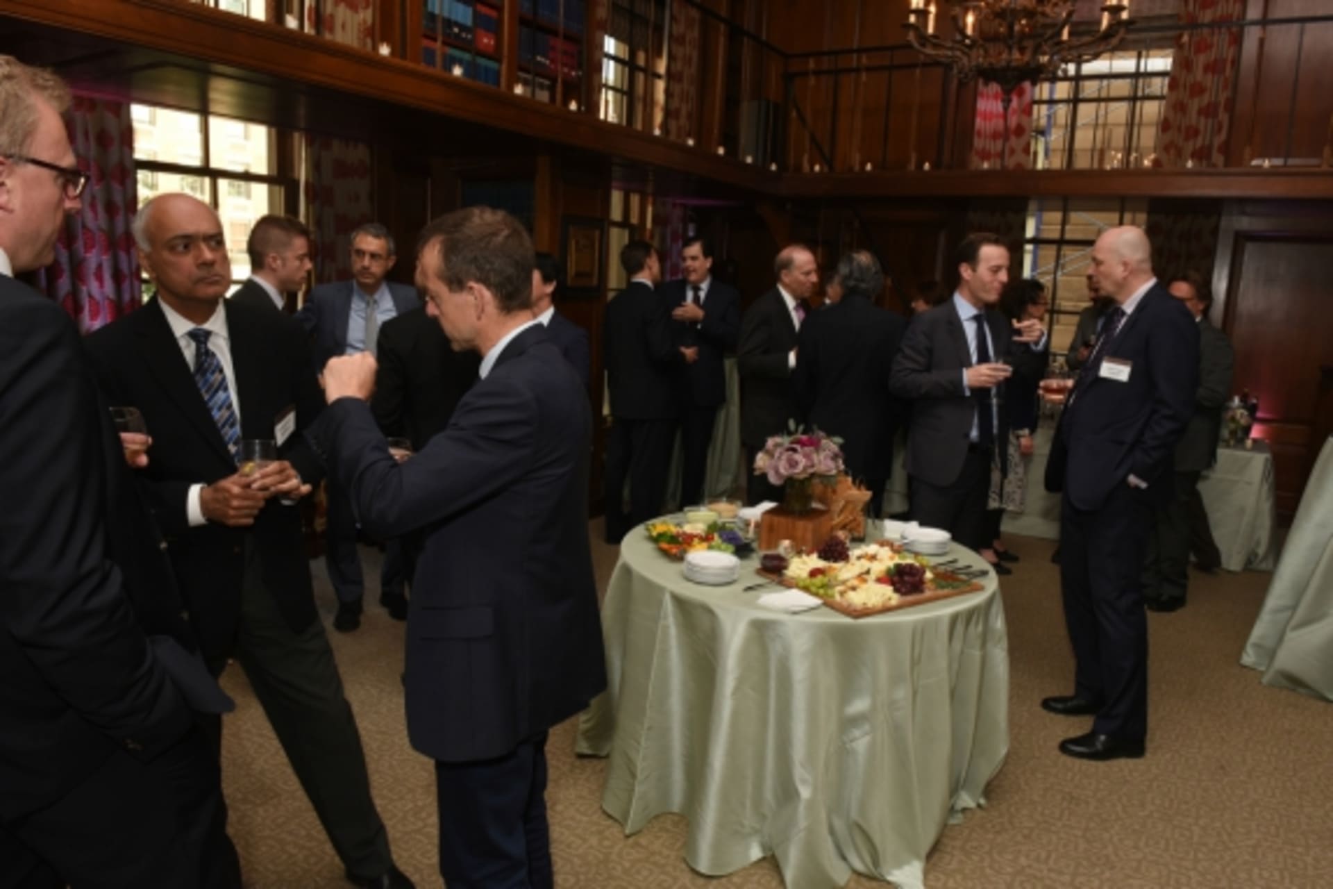 <p>Participants converse at CFR during the CoC Fifth Annual Conference. (Don Pollard)</p>
