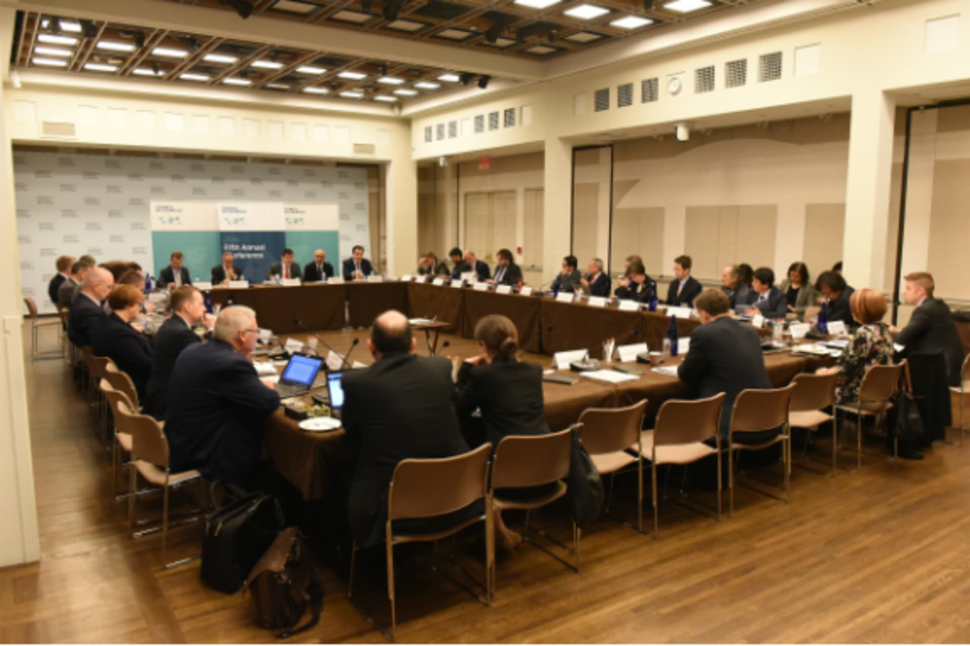 <p>Participants speak during the CoC Fifth Annual Conference. (Don Pollard)</p>

