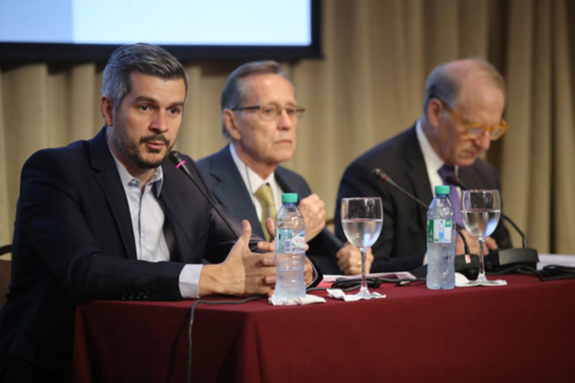 <p>Argentina’s Chief of Cabinet Marcos Peña opening the Council of Councils Tenth Regional Conference.</p>