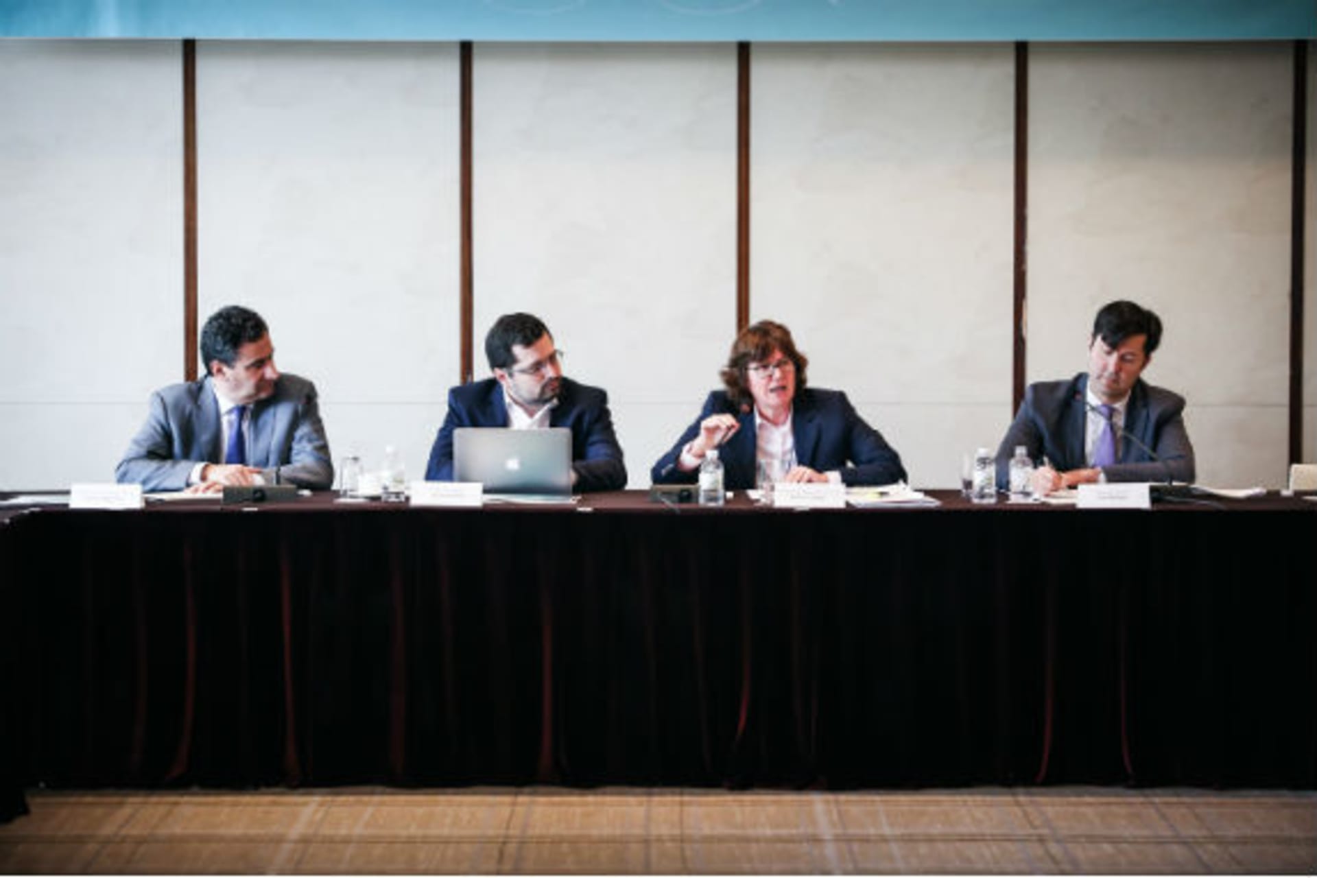 <p>Carlos Regazzoni, Eduardo Mello, Barbara Lippert, and Thomas Bollyky discuss addressing global health challenges in an aging world.</p>