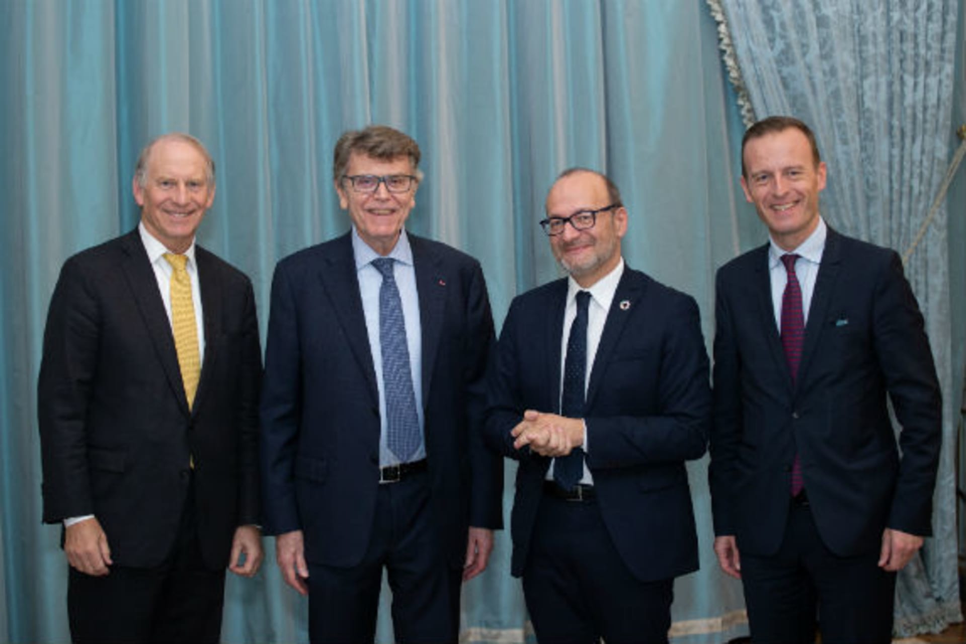 <p>Richard Haass, Thierry de Montbrial, Rémy Rioux, and Thomas Gomart at the CoC twelfth regional conference in Paris.</p>
