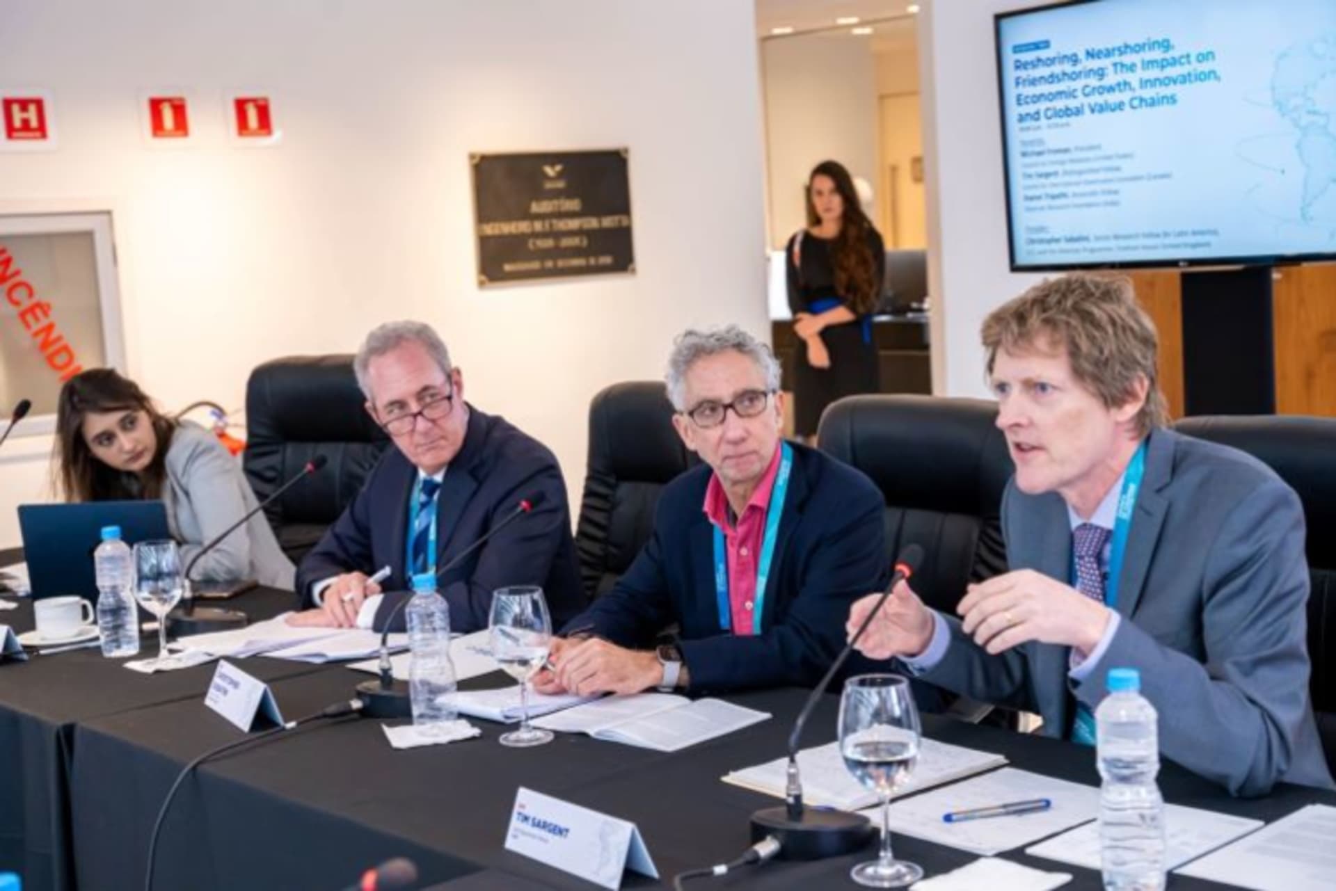 <p>Michael Froman, Tim Sargent, Jhanvi Tripathi, and Christopher Sabatini discuss “Reshoring, Nearshoring, Friendshoring: The Impact on Economic Growth, Innovation, and Global Value Chain.”</p>
