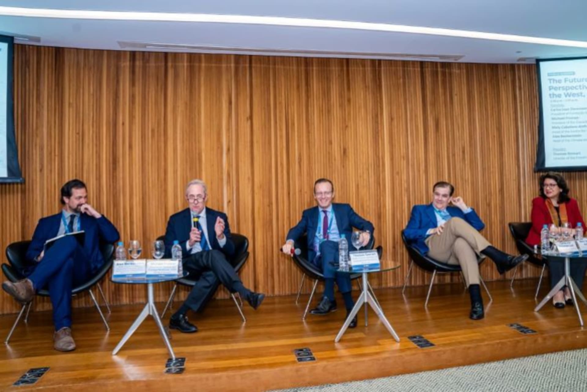 <p>Alex Benkenstein, Michael Froman, Thomas Gomart, Carlos Ivan Simonsen Leal, and Mely Caballero-Anthony discuss “The Future of the World Order: Perspectives from the BRICS, the West, and Beyond.”</p>
