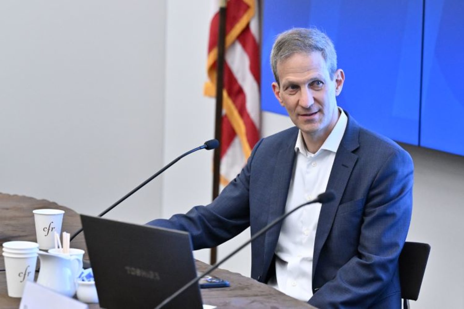 <p>Bruce Mehlman discussing the “The 2024 U.S. Presidential Election” (Kaveh Sardari)</p>