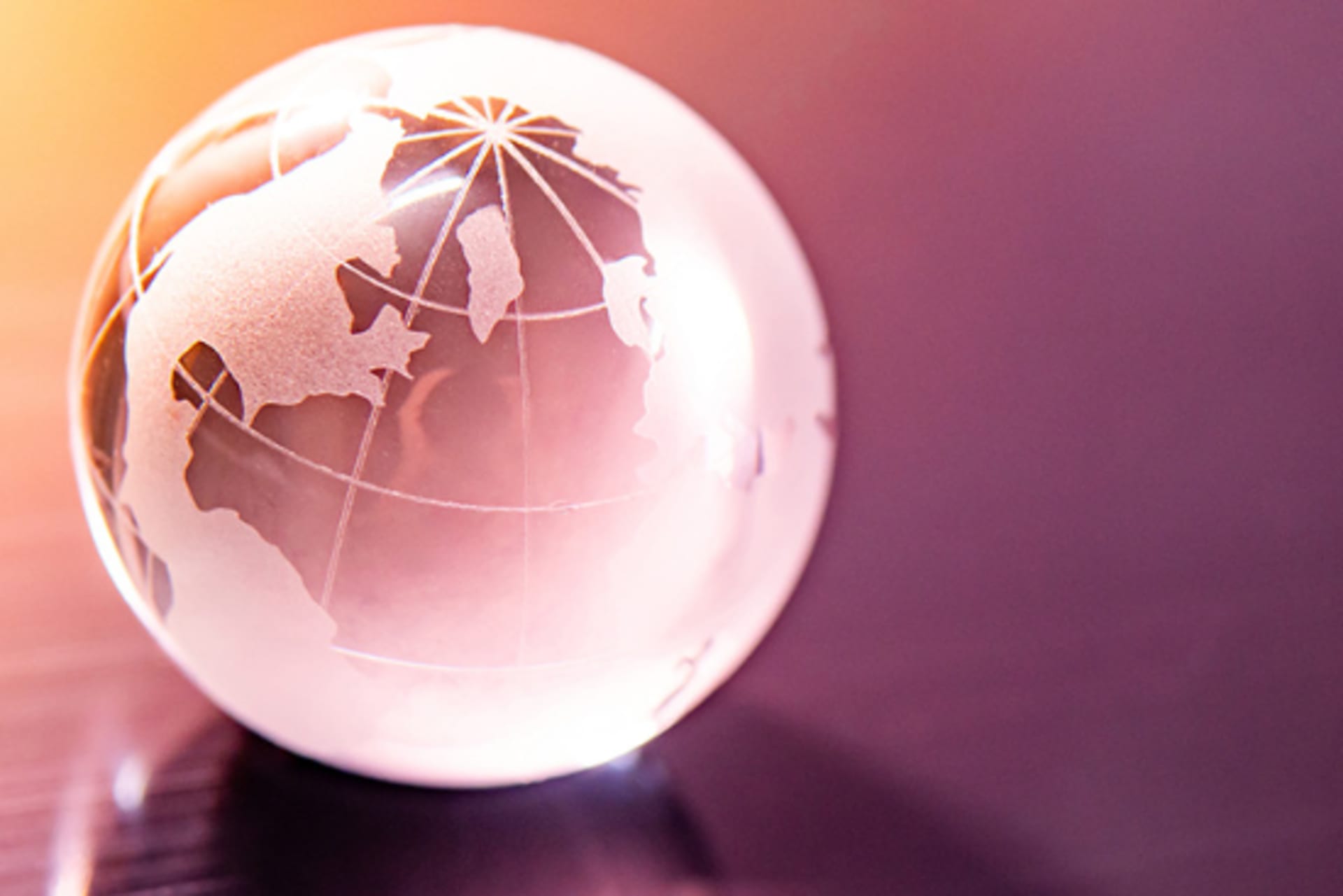 globe on a table
