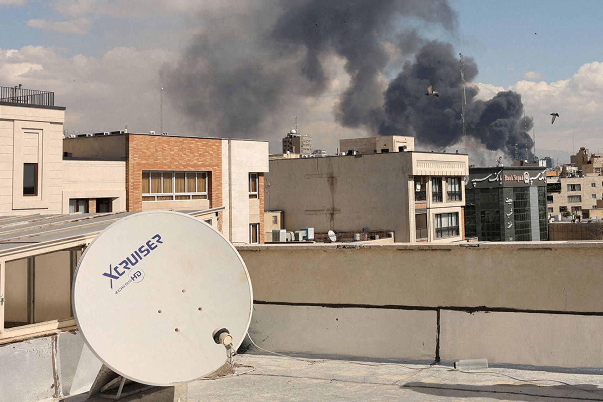 <p>Smoke rises following an explosion, after Israel and the United States launched strikes on Tehran, Iran on March 1, 2026.</p>
