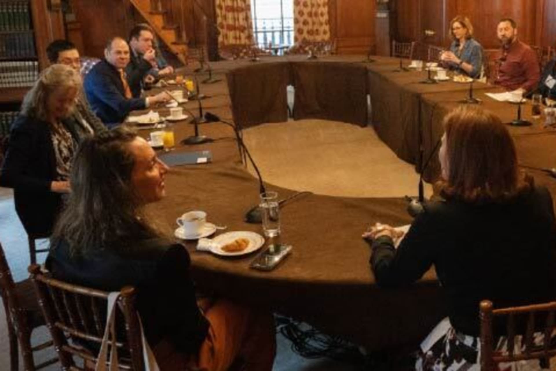 CFR Education Ambassadors sitting around a table