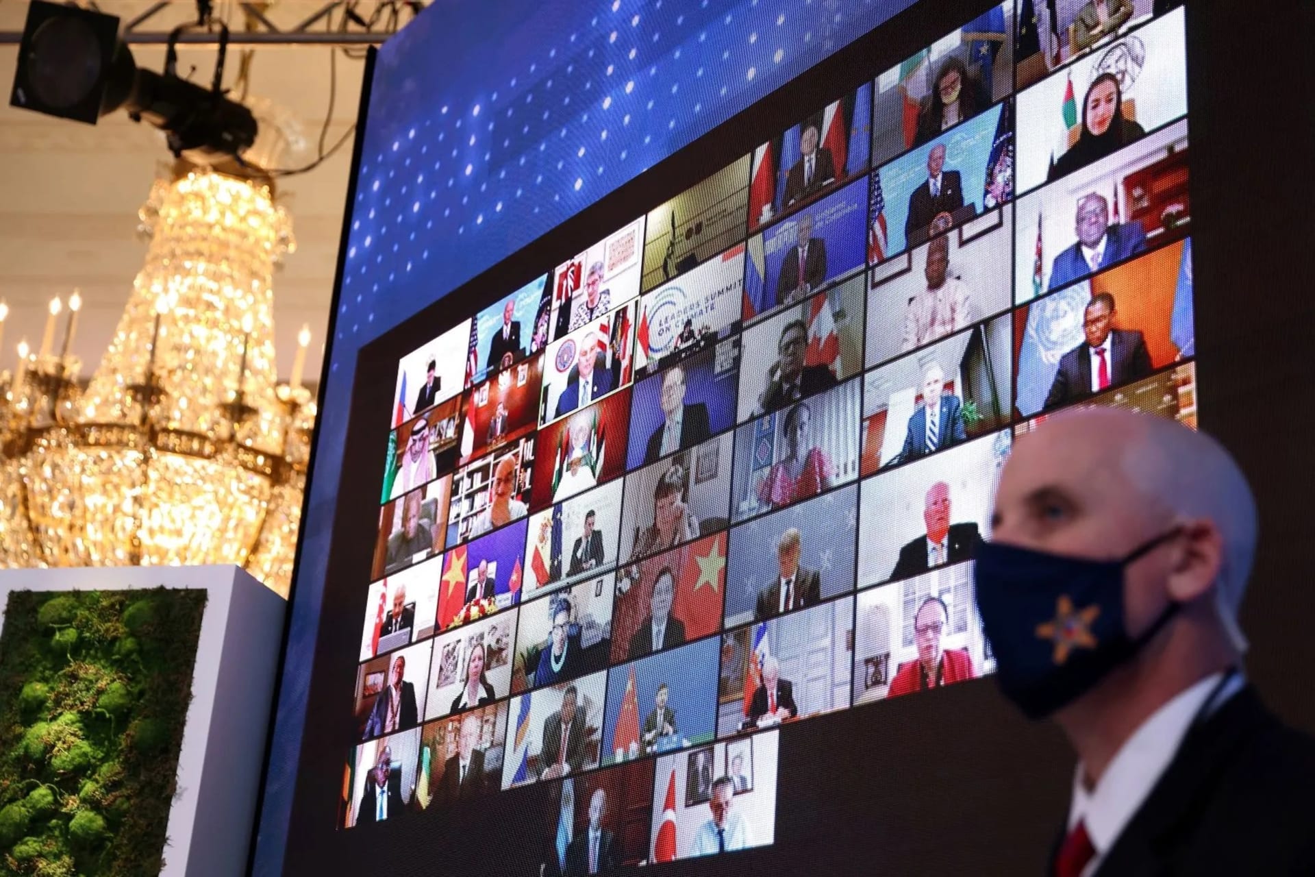 Man in Mask TV Wall