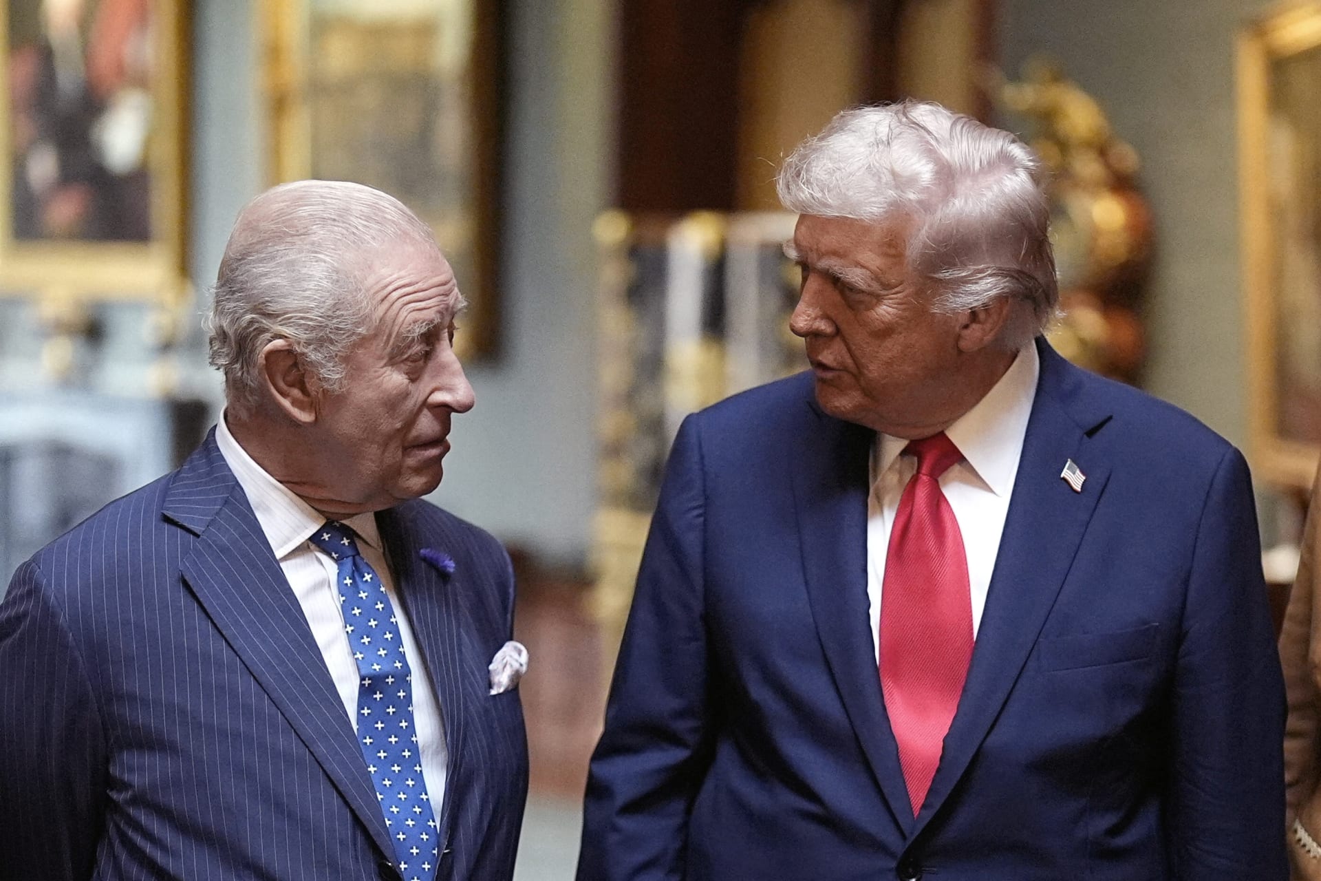 <p>King Charles III (left) with U.S. President Donald Trump at Windsor Castle, Berkshire, before formally bidding farewell to the president on day two of his state visit to the UK, on September 18, 2025.</p>
