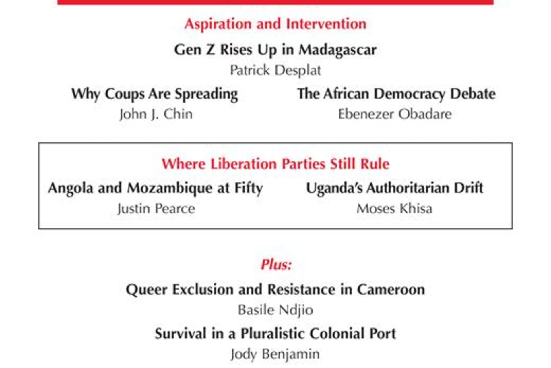 Current History May 2026