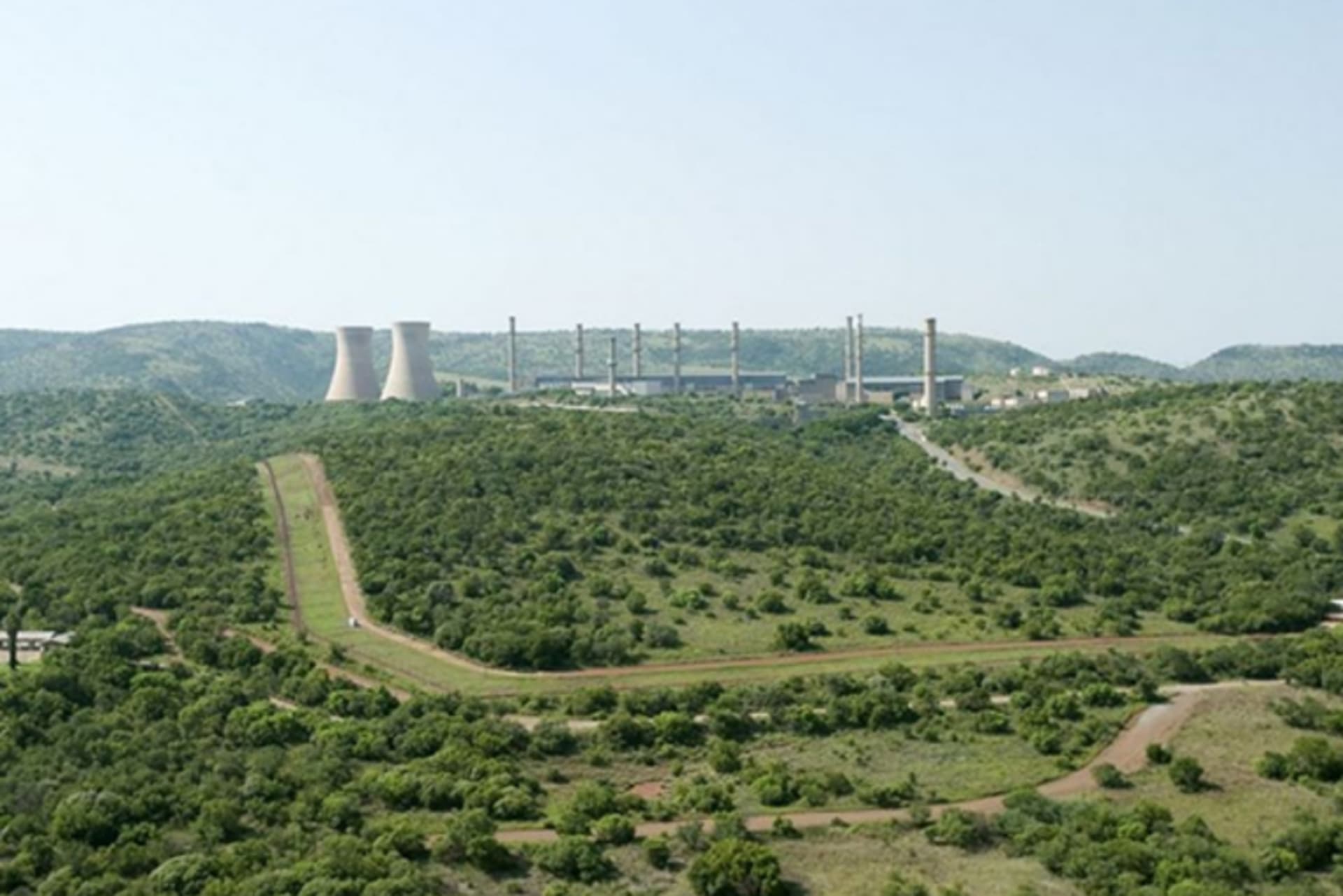 The Pelindaba nuclear power plant, where South Africa constructed its first nuclear reactor, SAFARI-1, in 1965.