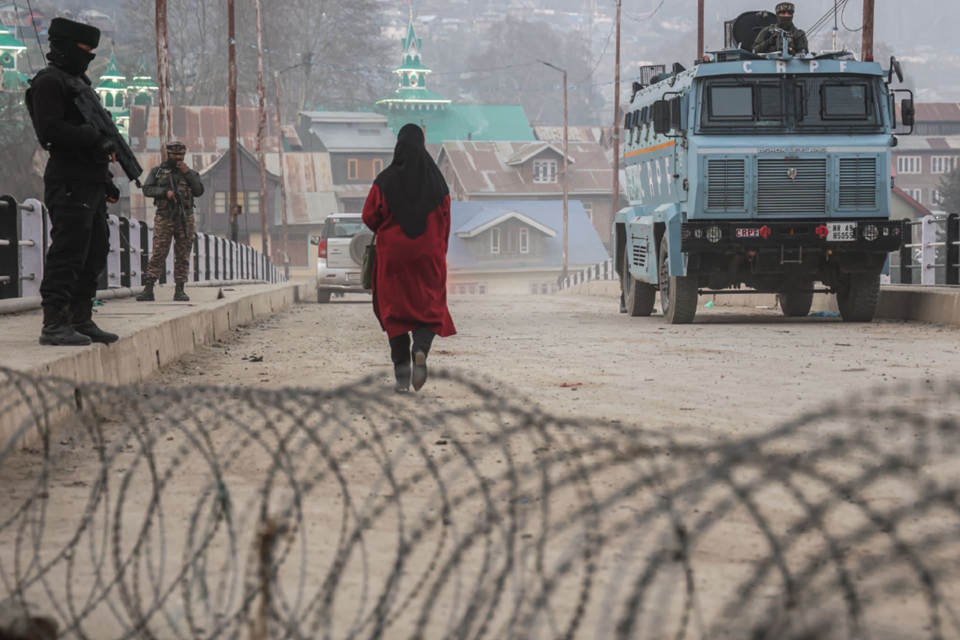 Security is increased in Baramulla, Jammu and Kashmir, India, on January 25, 2025.
