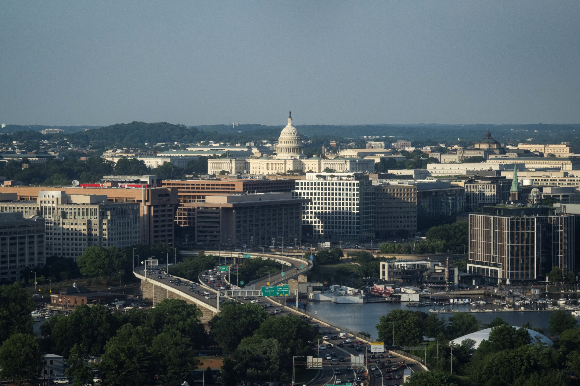 Aerial View of National Mall in Washington
