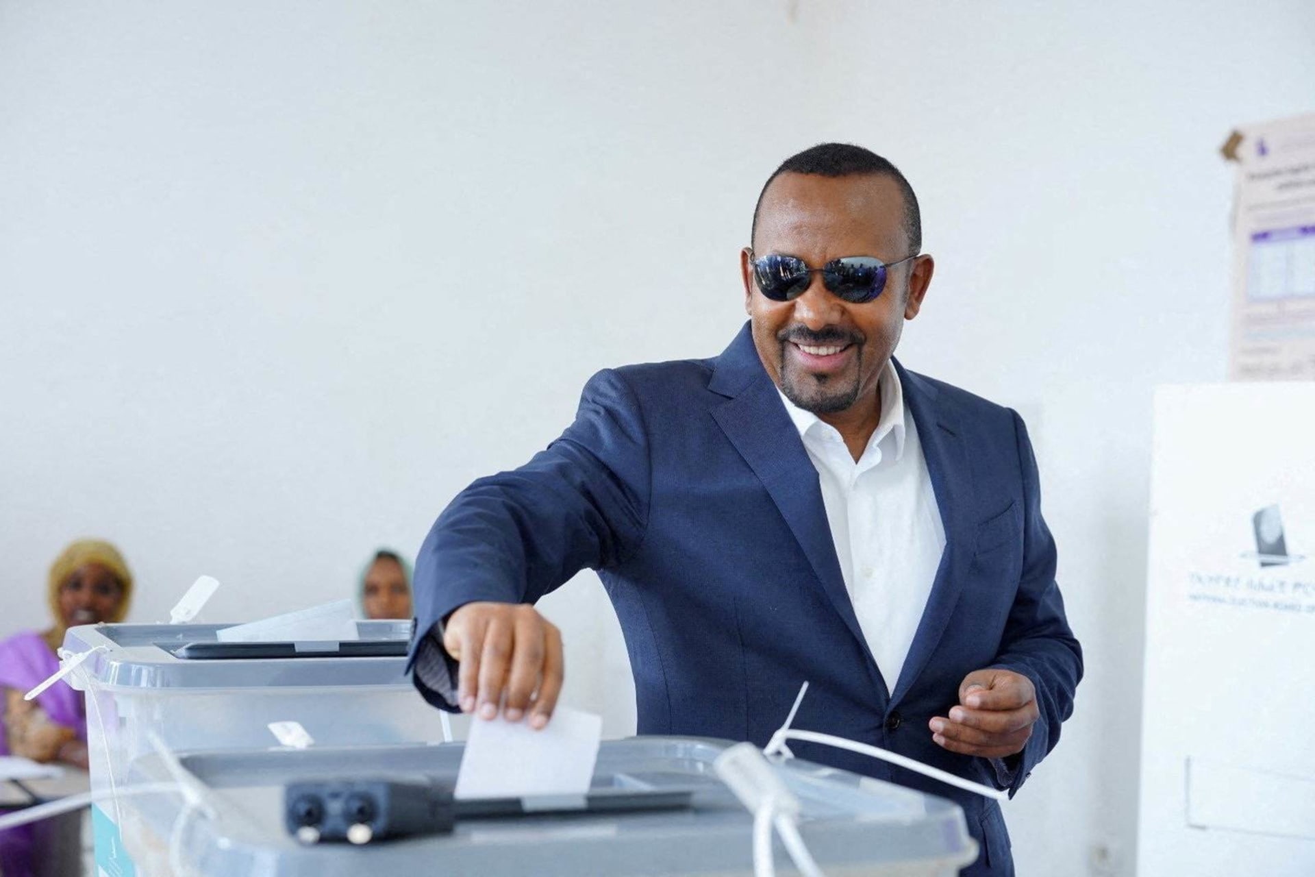 <p>Ethiopia’s Prime Minister Abiy Ahmed votes during the parliamentary and regional elections at a polling center in Jimma, Oromia Region on June 1, 2026.</p>
