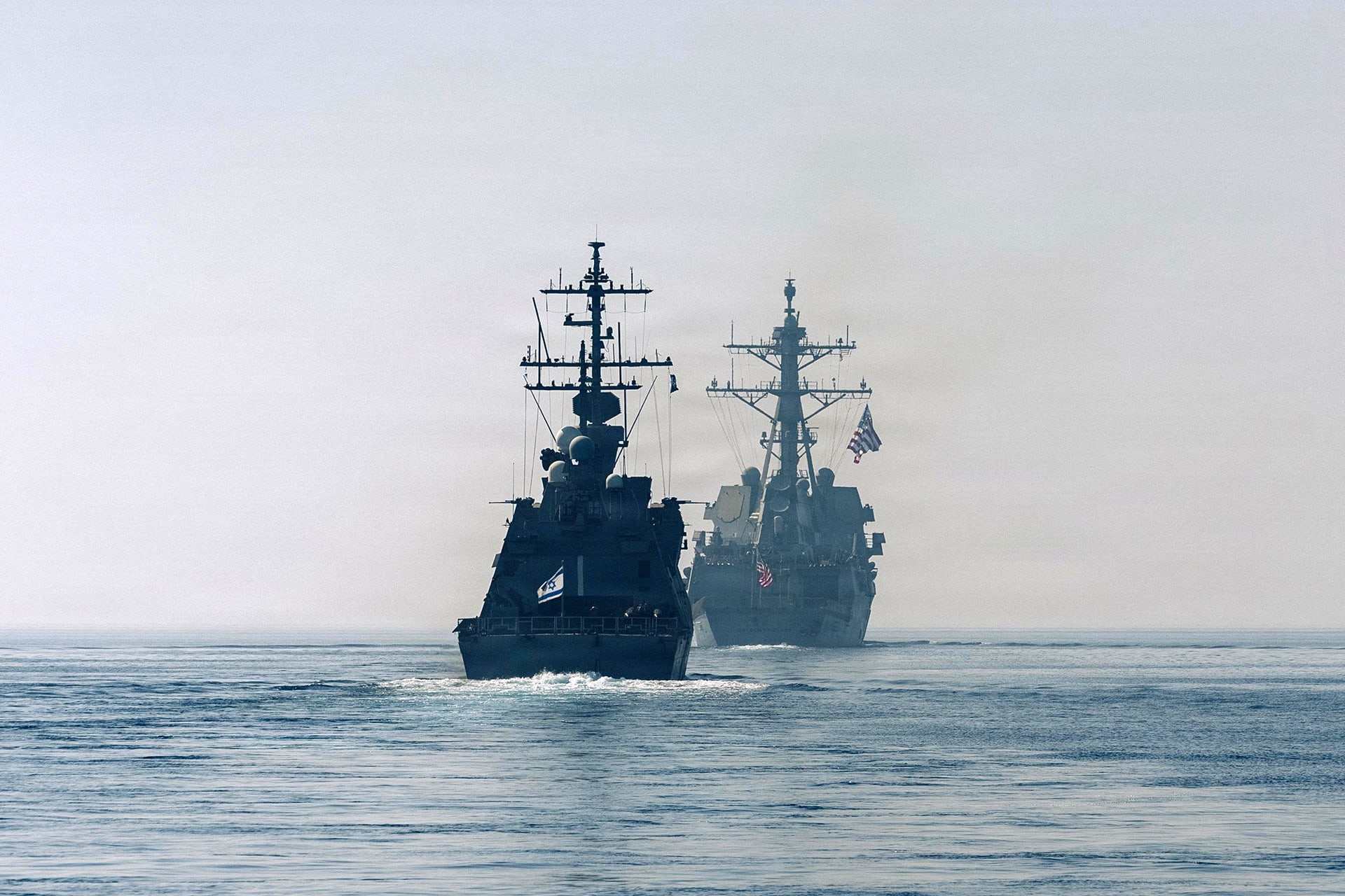<p>The Arleigh Burke-class guided-missile destroyer USS Delbert D. Black conducts a routine maritime exercise with Israeli naval ship INS Eilat in the Red Sea on February 1, 2026.</p>
