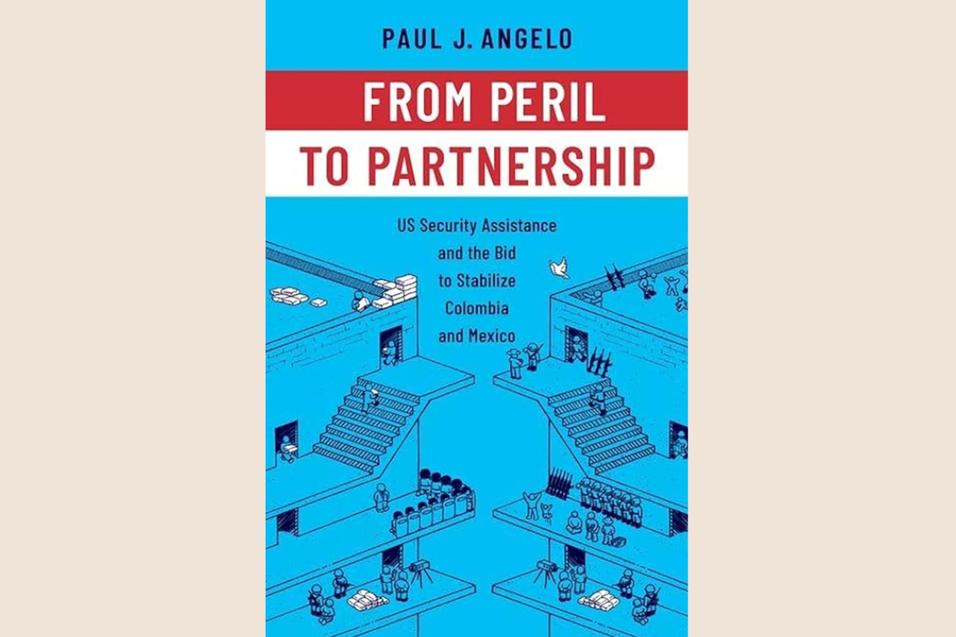 A blue book cover showing icons of people working together in various ways.