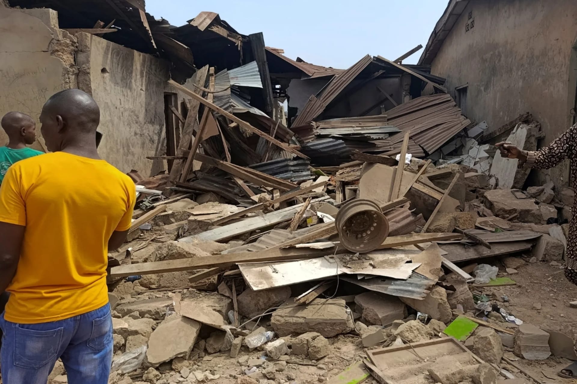 <p>Residents inspect the damage after U.S. forces launched a strike against Islamic State militants in Nigeria on December 25, 2025.</p>