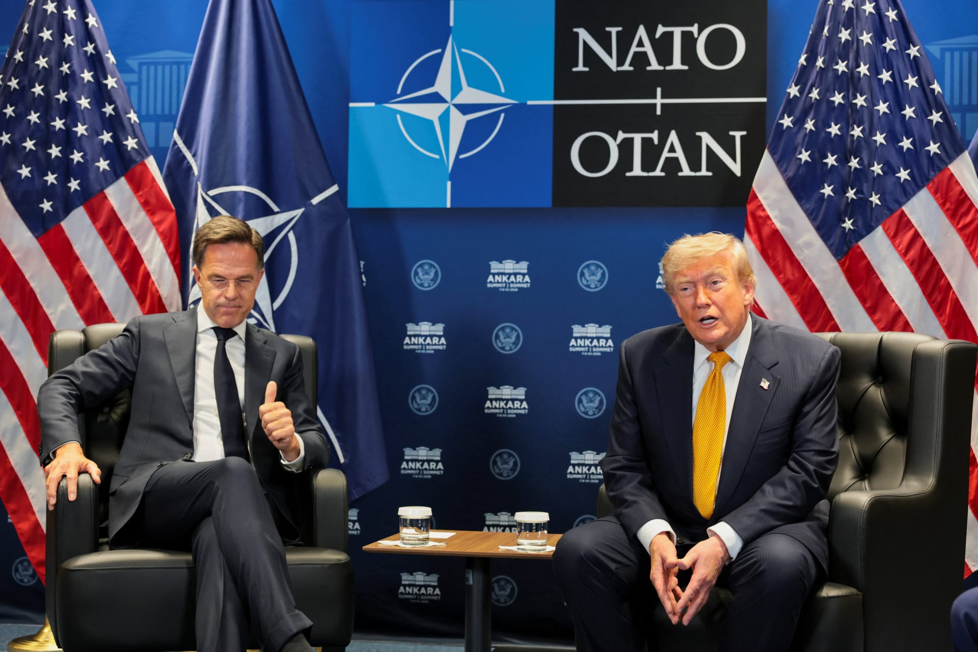 U.S. President Donald Trump attends the NATO summit in Ankara