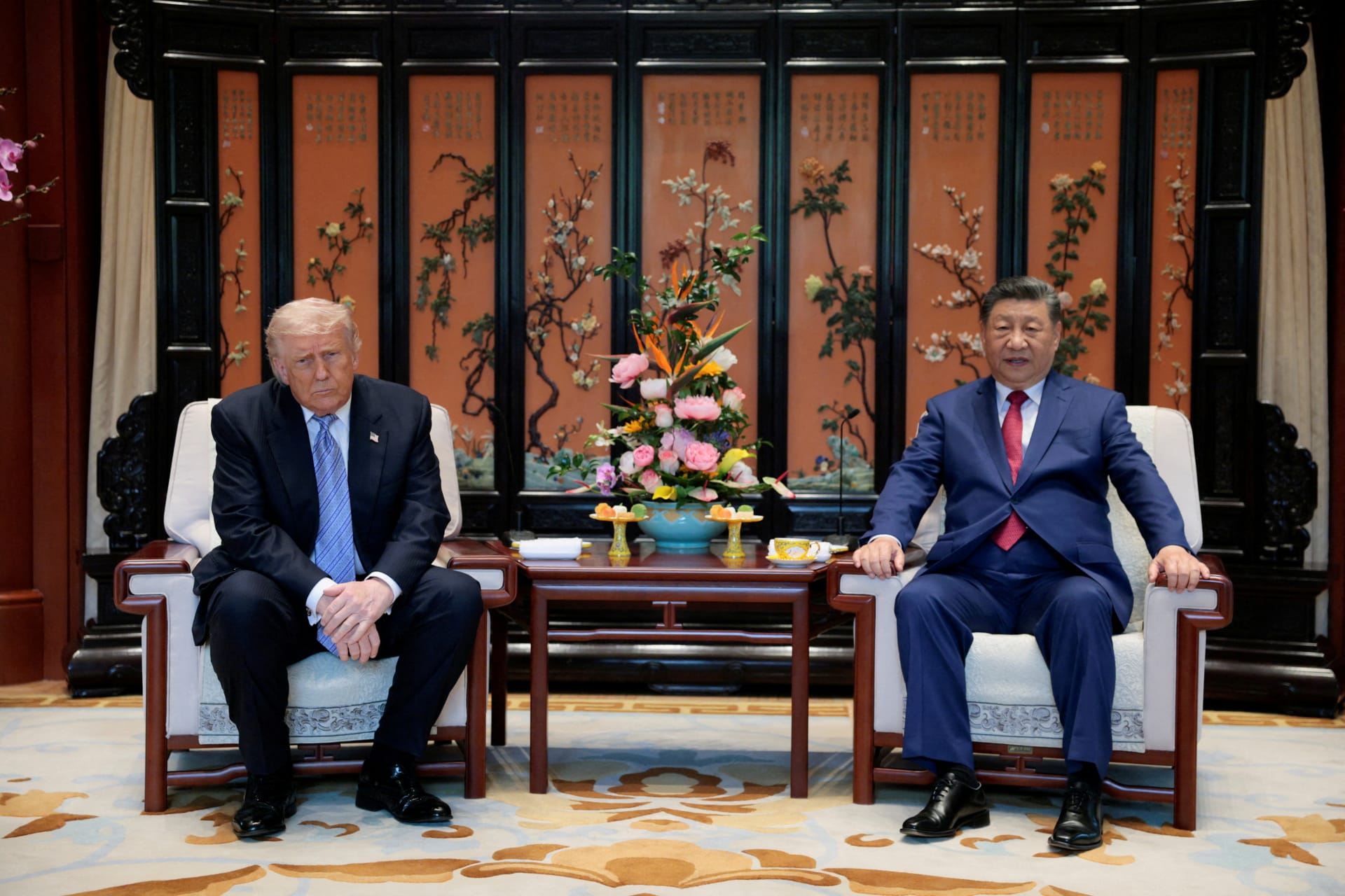 FILE PHOTO: U.S. President Trump visits China