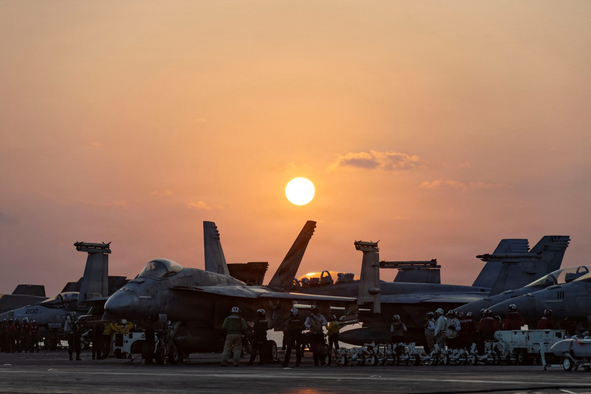 <p>U.S. Navy sailors prepare for flight operations on the flight deck of the Nimitz-class aircraft carrier USS Abraham Lincoln in support of Operation Epic Fury. March 4, 2026.</p>
