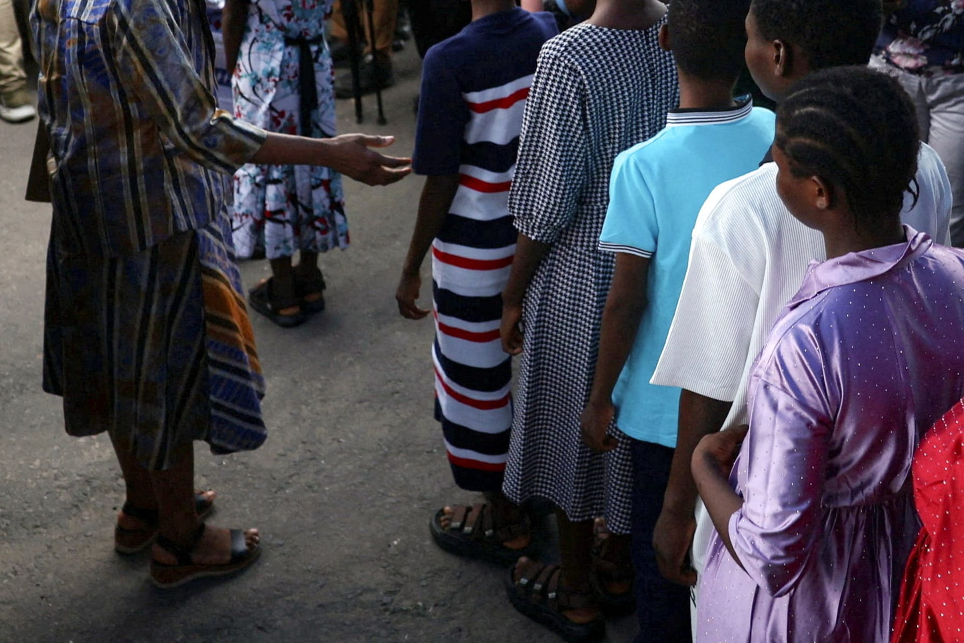 <p>Schoolchildren and a teacher who were kidnapped by gunmen in Nigeria’s southwestern Oyo state nearly two months ago, depart the Oyo State Government Secretariat after being rescued by security forces, in Ibadan, Oyo state, Nigeria, on July 13, 2026.</p>
