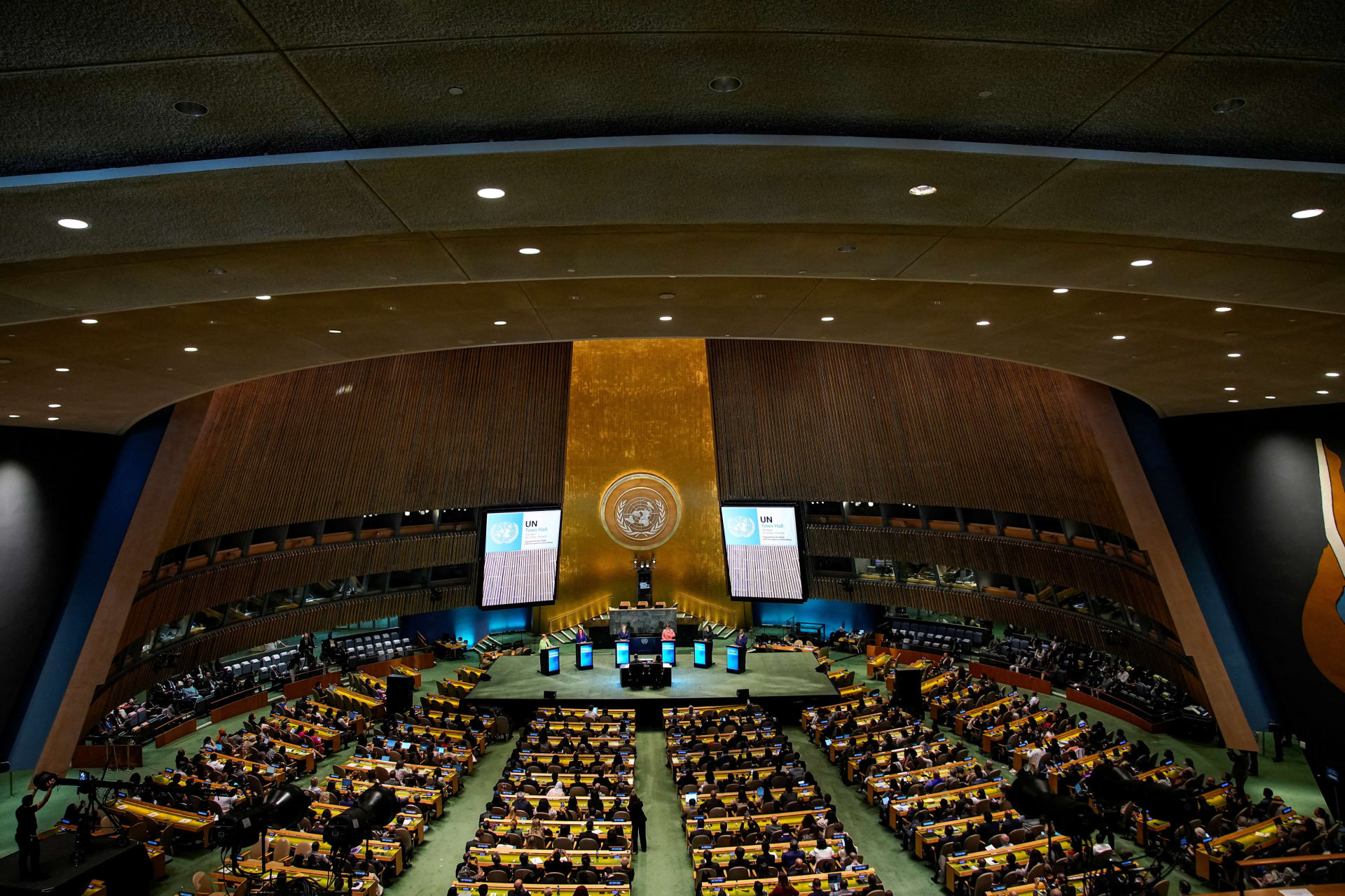 Candidates for the position of United Nations secretary-general participate in the "UN Town Hall: The Next Secretary-General" in New York City,