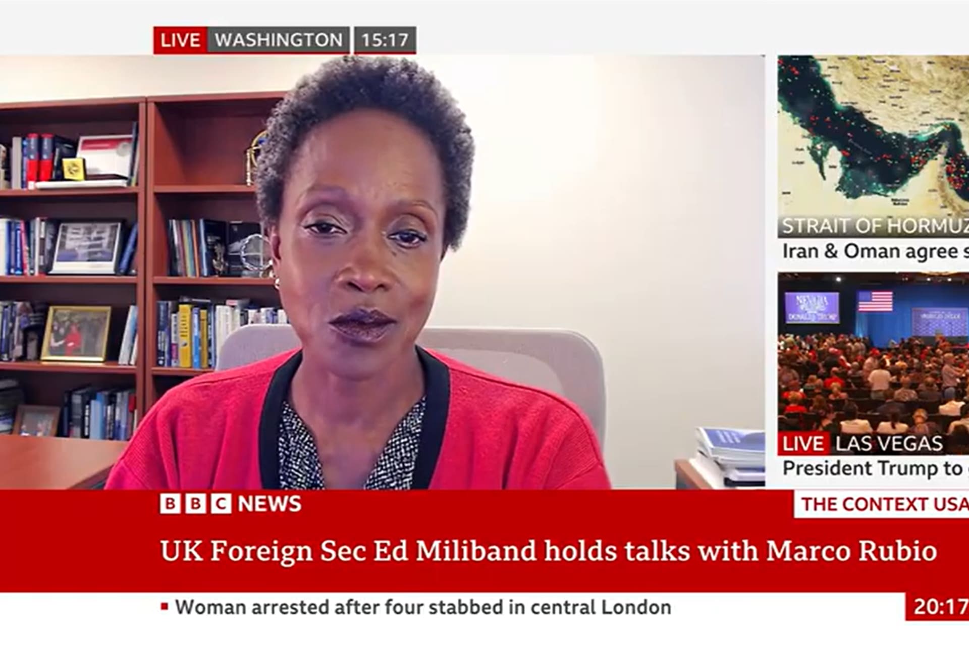 Brimmer on BBC News Channel for a Global News Update 1