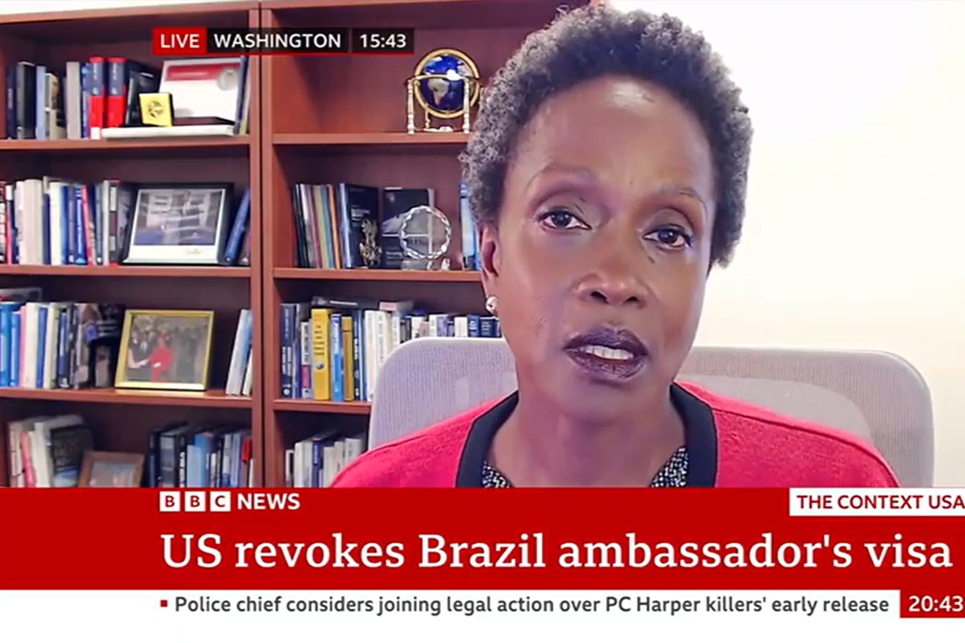 Brimmer on BBC News Channel for a Global News Update 2