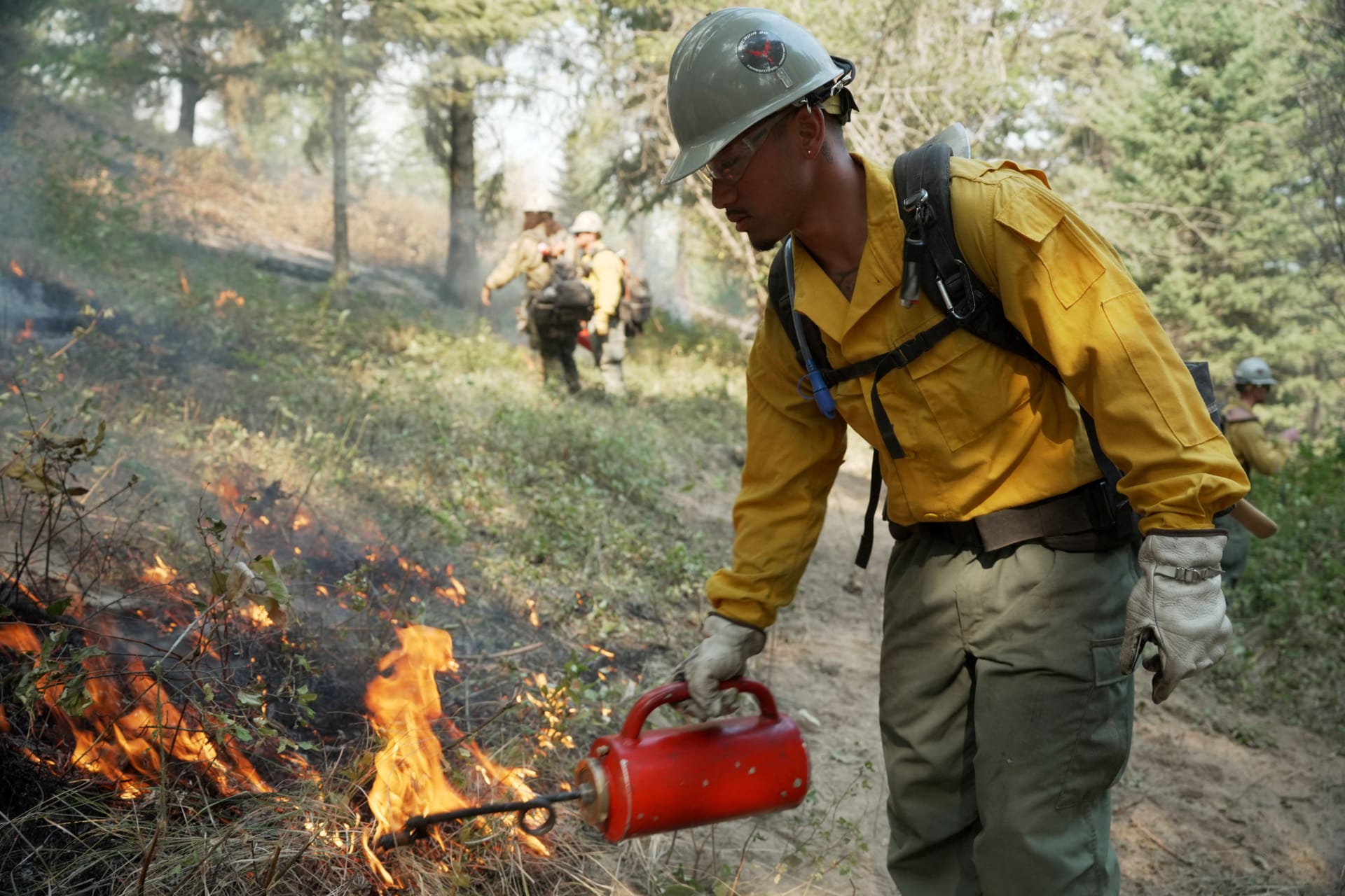 Wildfires burn in Washington state