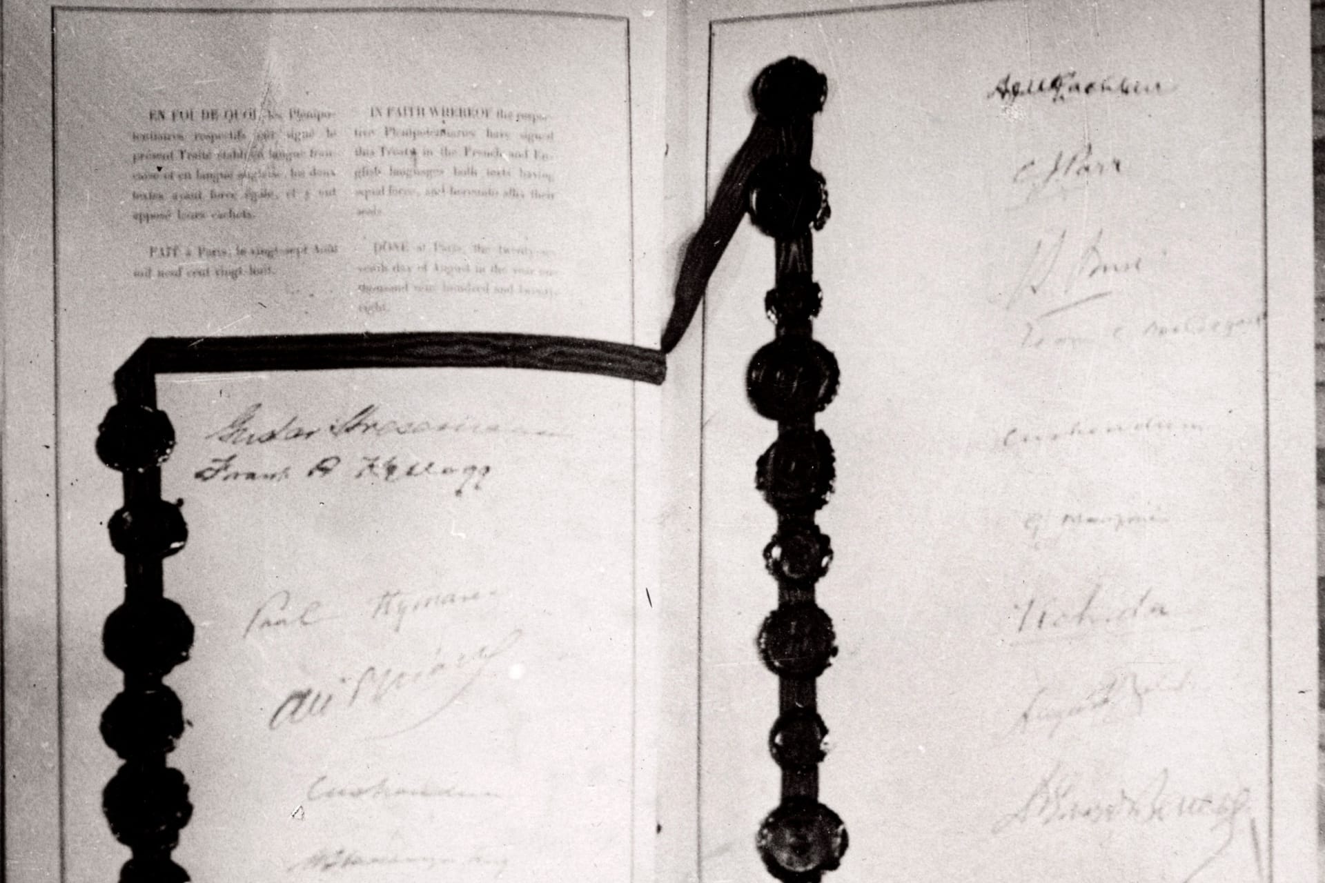 <p>The Briand-Kellogg Pact, August 27, 1928.</p>
