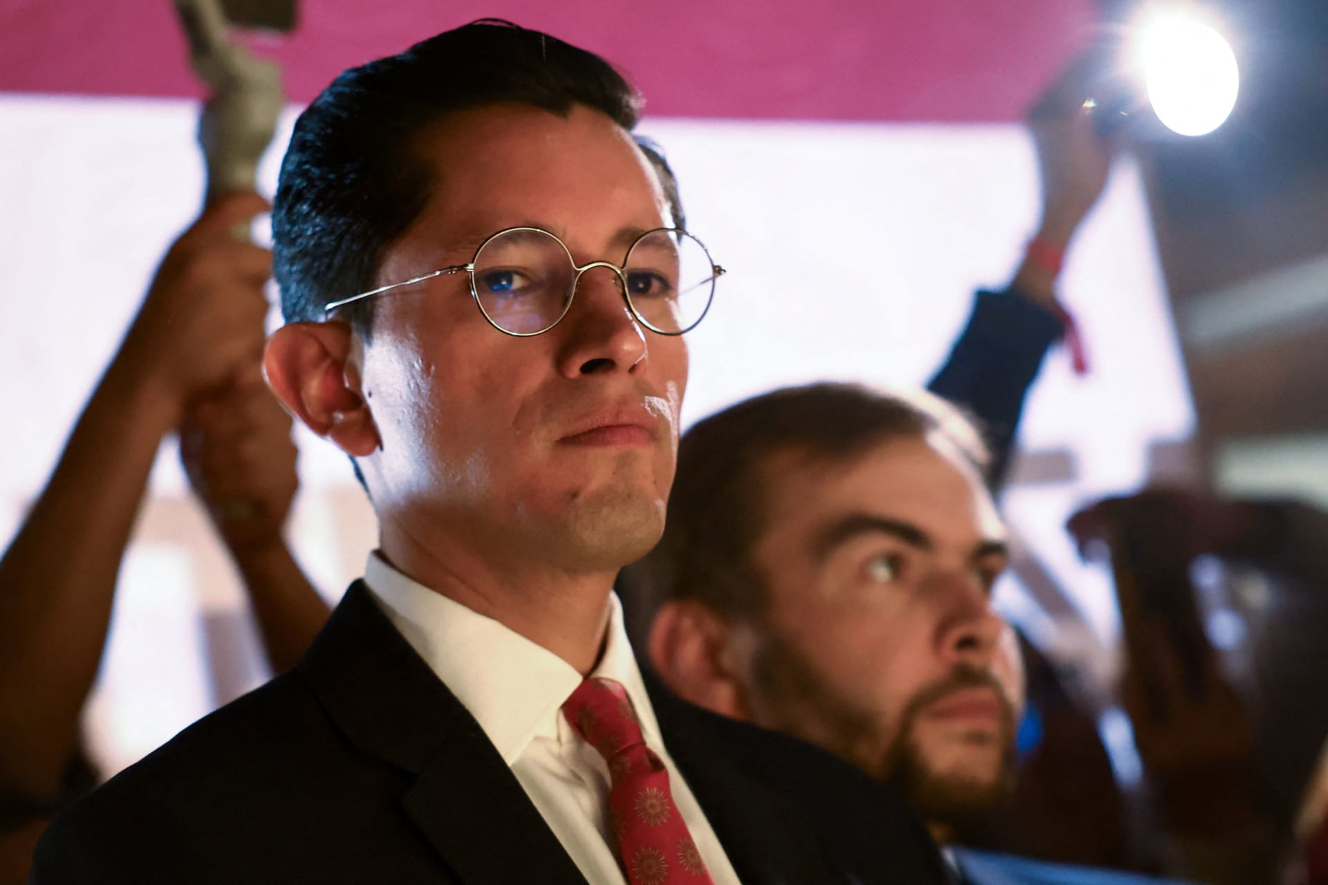 Mexican Secretary of Foreign Affairs Roberto Velasco Alvarez attends an inauguration event