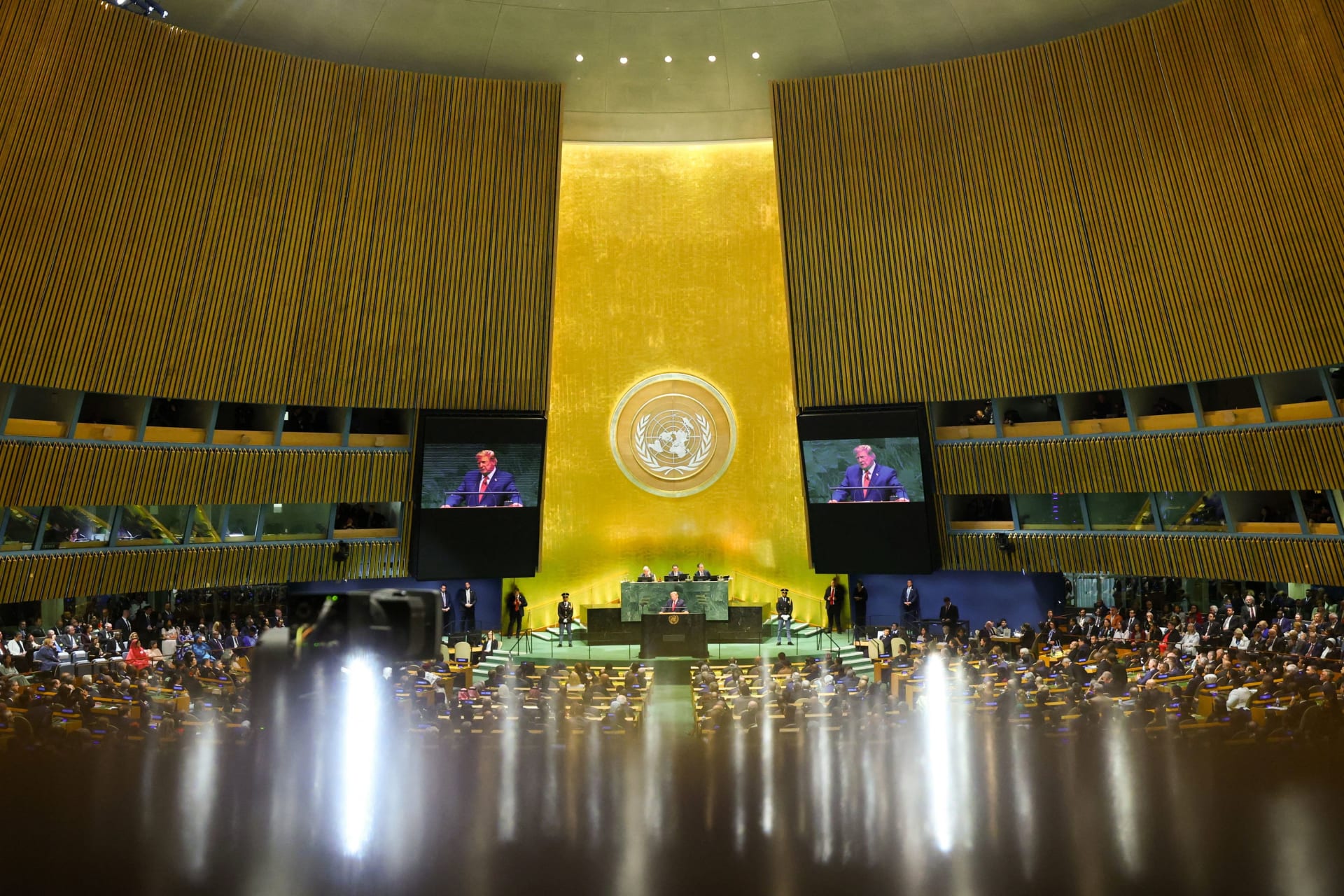 US President Donald Trump addresses the 81st United Nations General Assembly at UN headquarters in New York City, US, September 22, 2026.